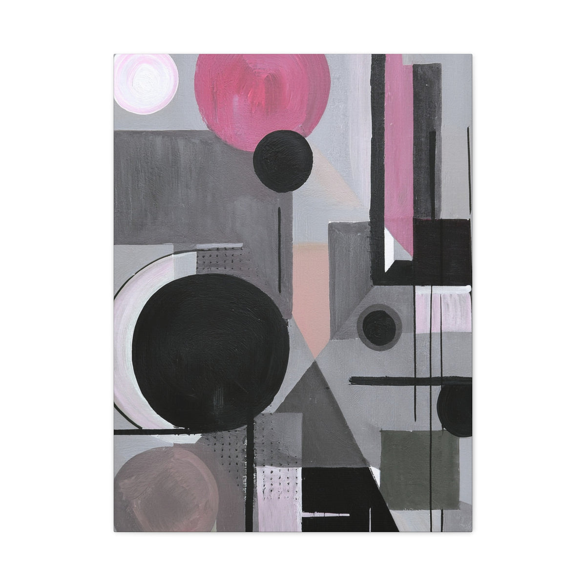 Abstract Geometric Painting Print Canvas 20x24,20x30,24x30 24x32,24x36,30x40 32x48,36x48,40x60 Pine-Wood Inner Frame ABS-42