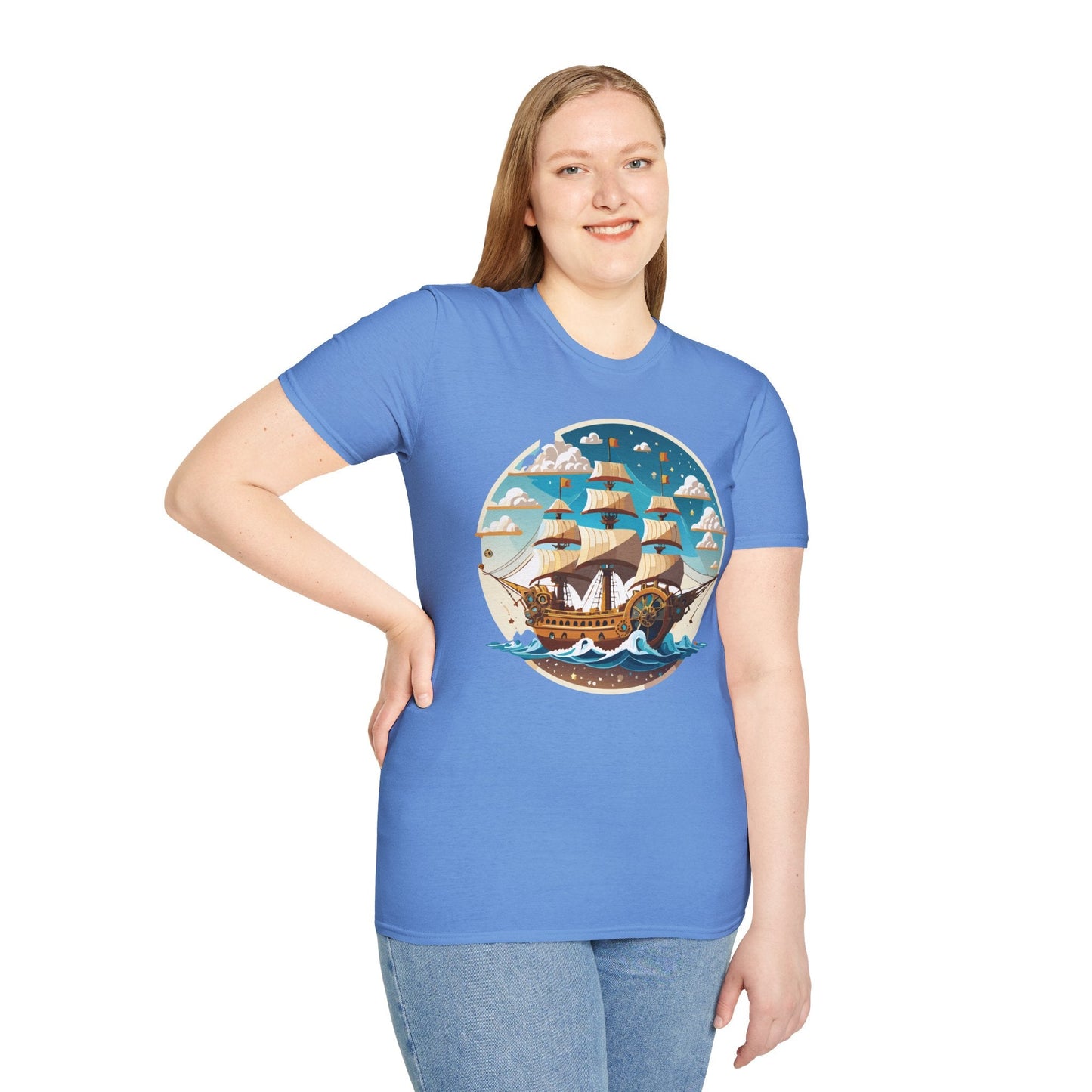 Ship T Shirts Frigate T Shirts Vessel Tee Shirt Unisex Gildan Softstyle 64000 Premium