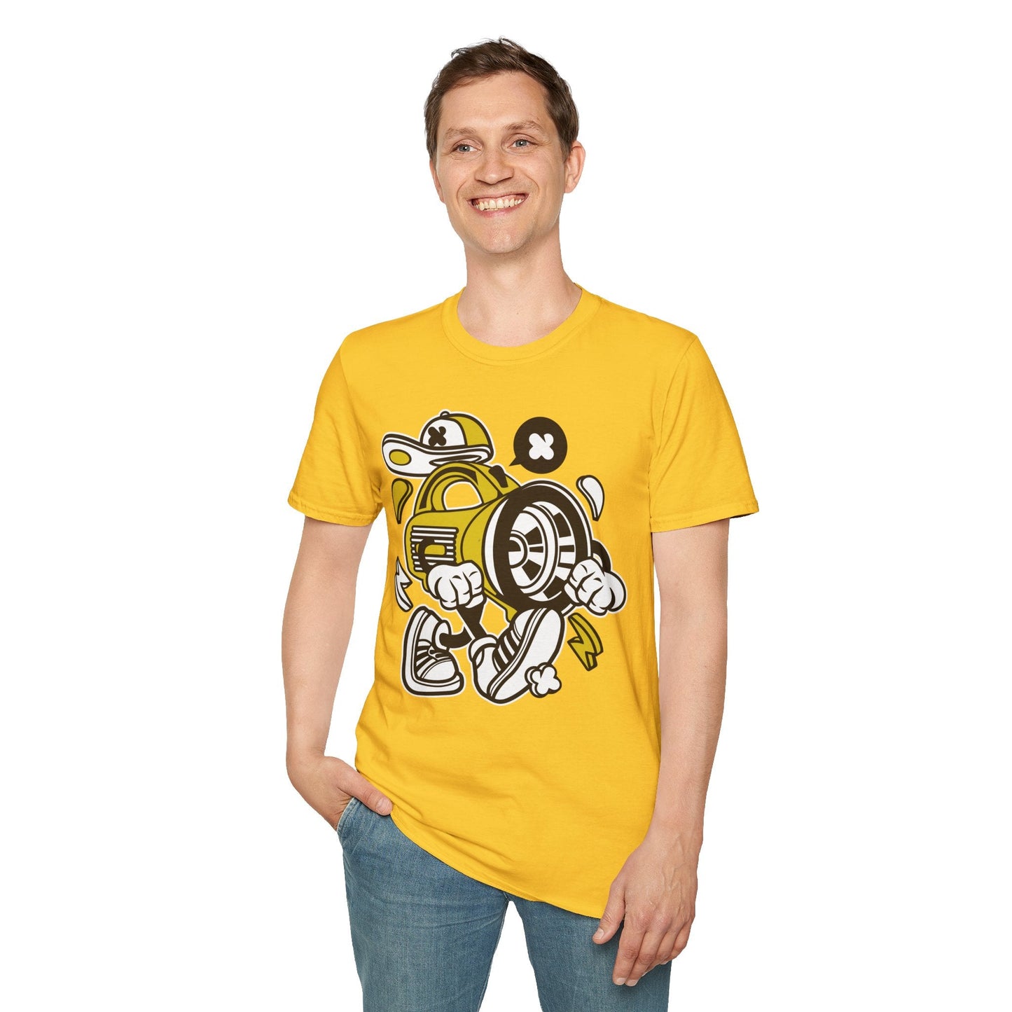 Cartoon T Shirt Animation Tee Funny Tee Unisex Softstyle Cotton Tee Gildan 64000