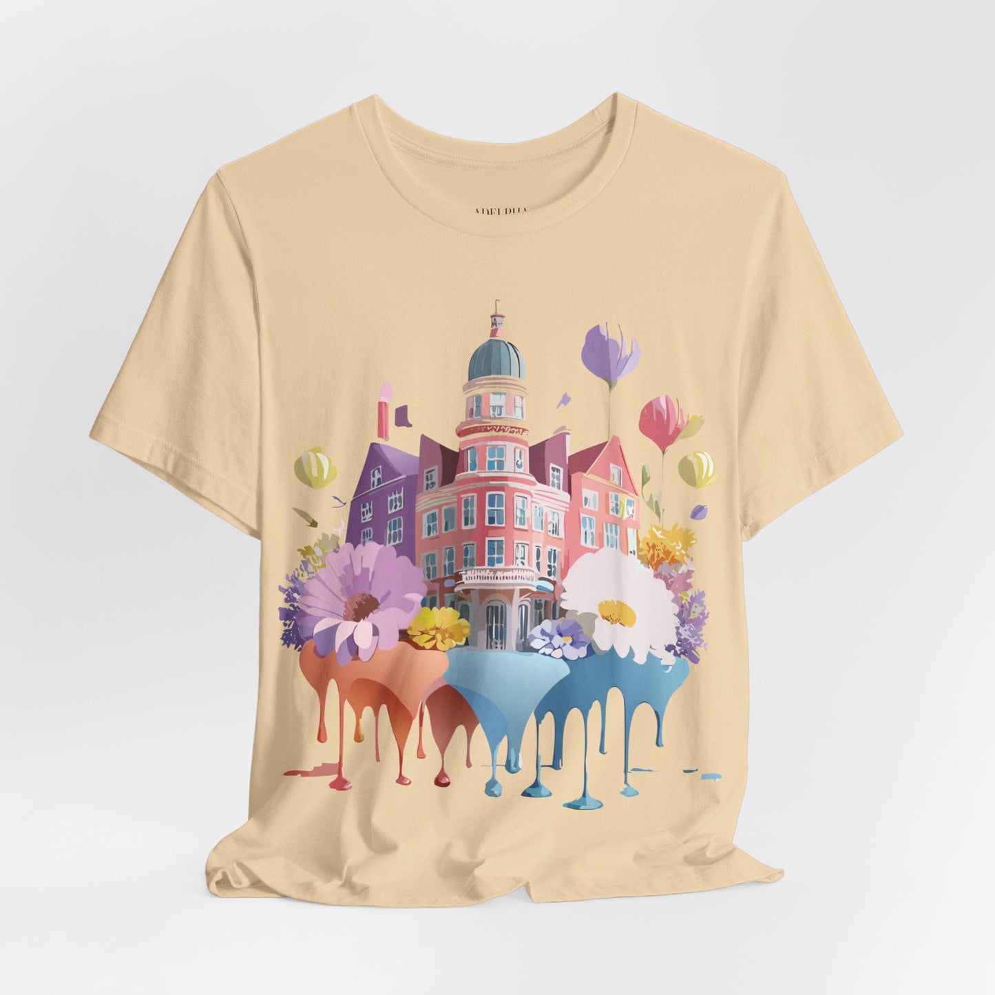 Unisex Graphic T Shirt With Adelpha Artwork Vintage Amsterdam Design Short Sleeve