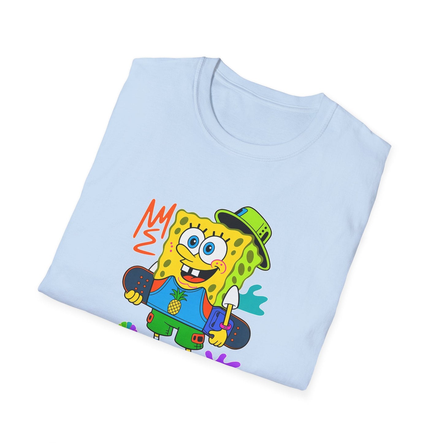 Unisex Cartoon T Shirt With Animals Animation Tee Softstyle Gildan 64000 Cotton Fabric