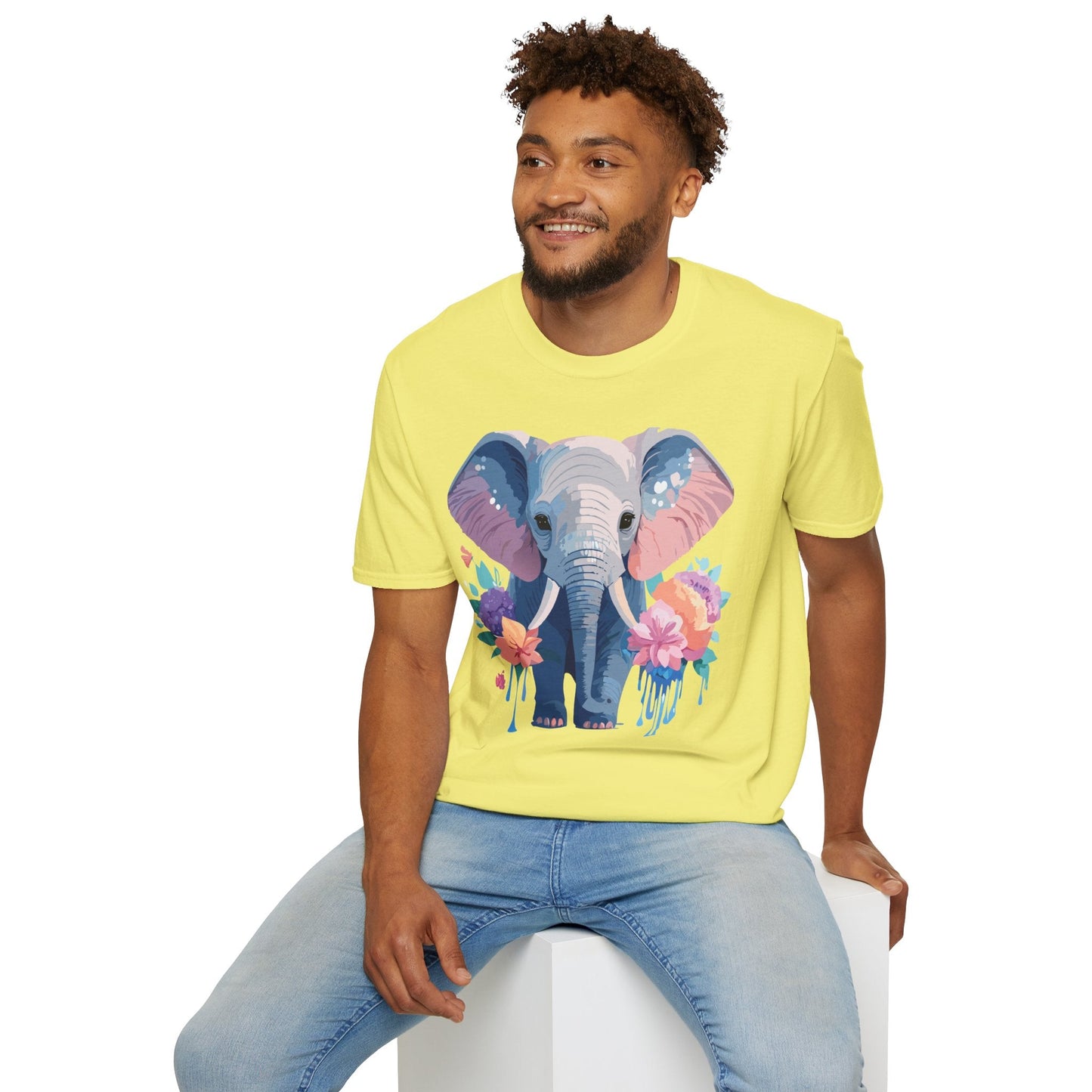 Elephant Graphic T Shirt Unisex Softstyle 64000 Cotton Animals T Shirt For Adults Premium