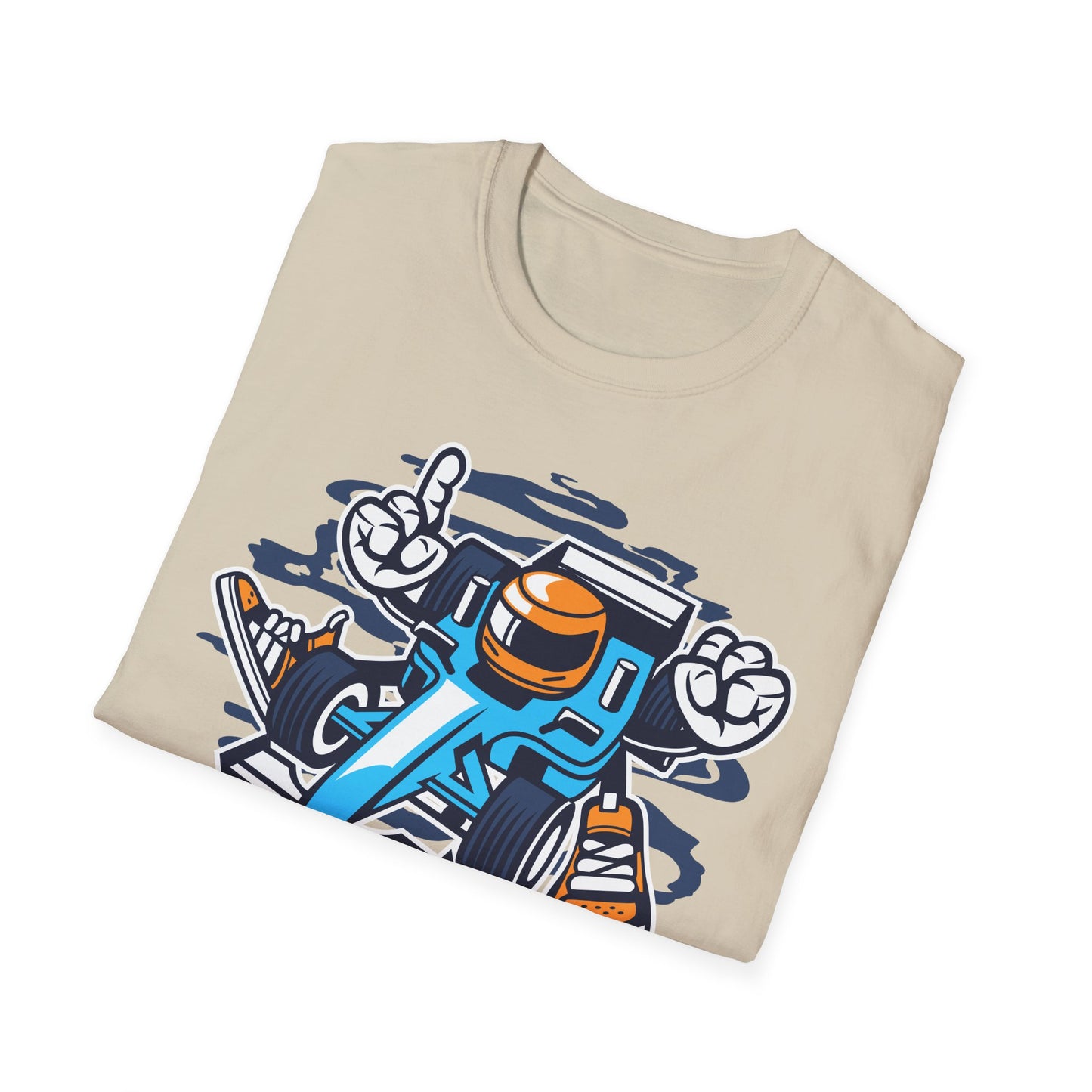 Unisex Cotton T-Shirt with Cartoon Graphic Design