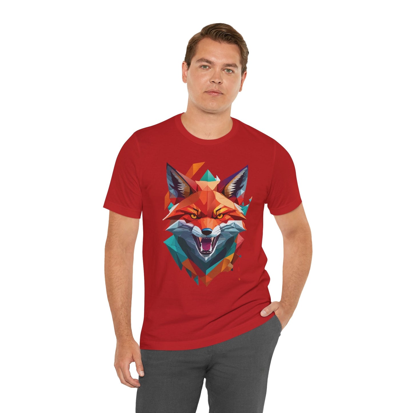 Unisex Animal Print Tee Shirt With Wild Animals Art Design For Men Women Soft Cotton