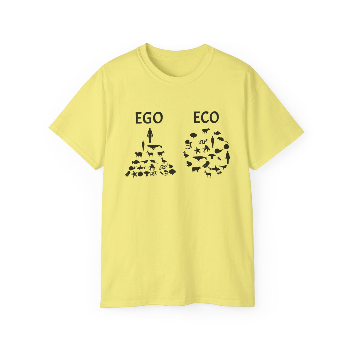 EGO vs ECO graphic tee | Environmental conservation shirt
