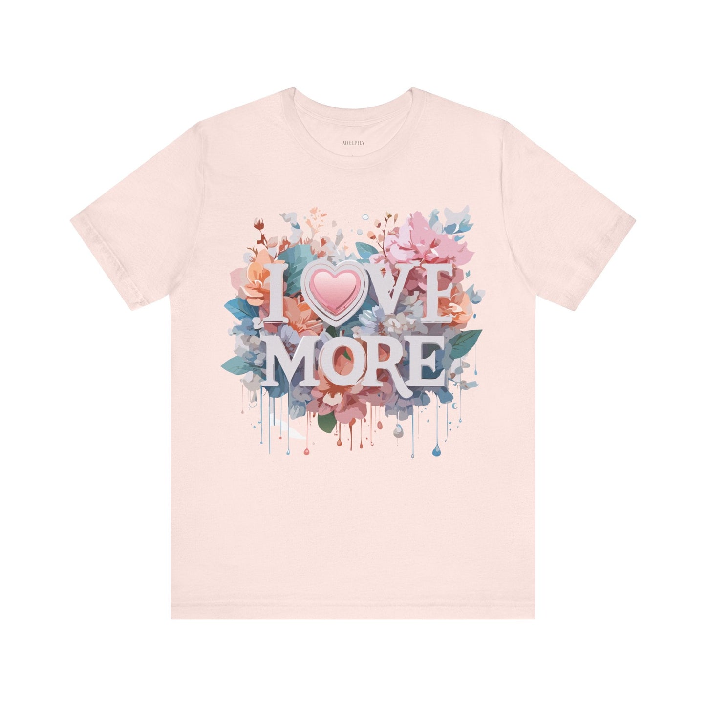 Valentine Day Graphic Unisex 100 Cotton Vintage Artwork with Love and Flower Design Tee 17
