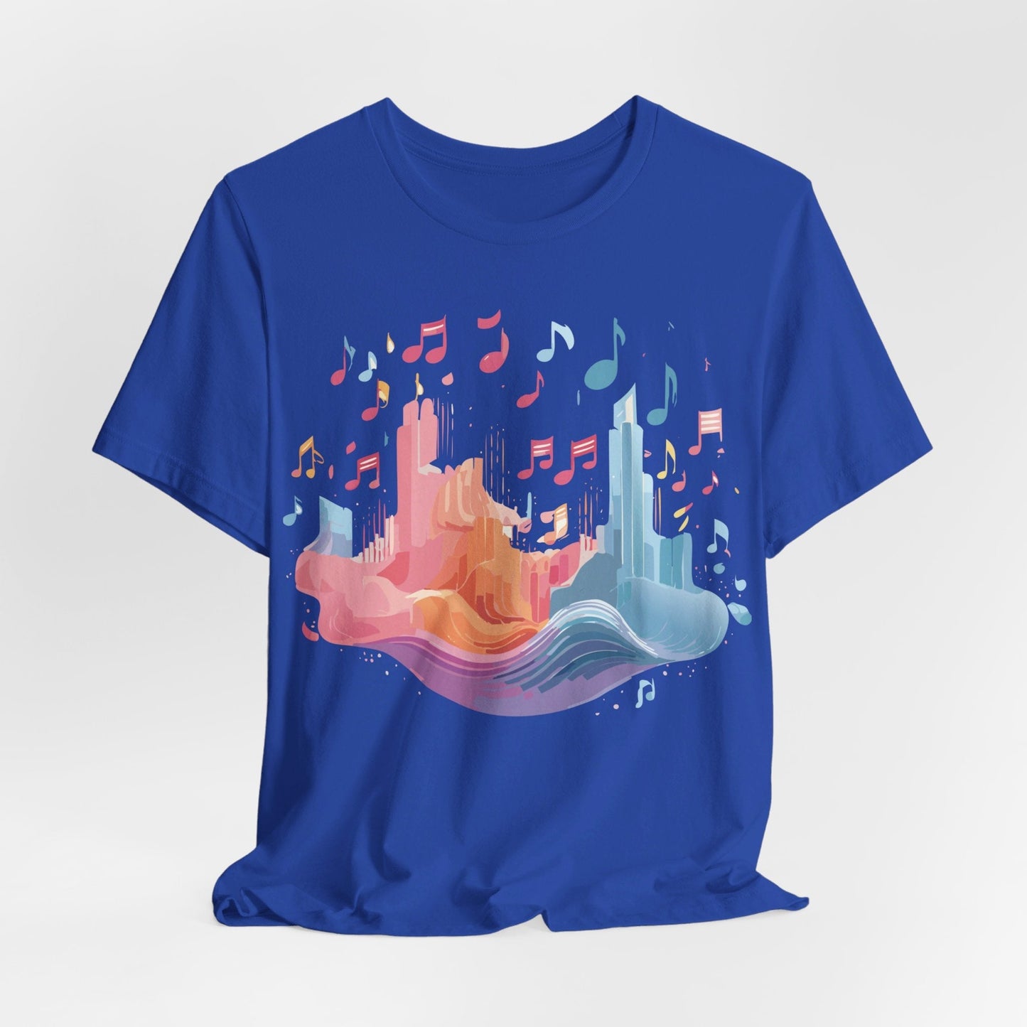 Music Graphic Unisex 100 Cotton Vintage Art with Musical Elements Tee 23