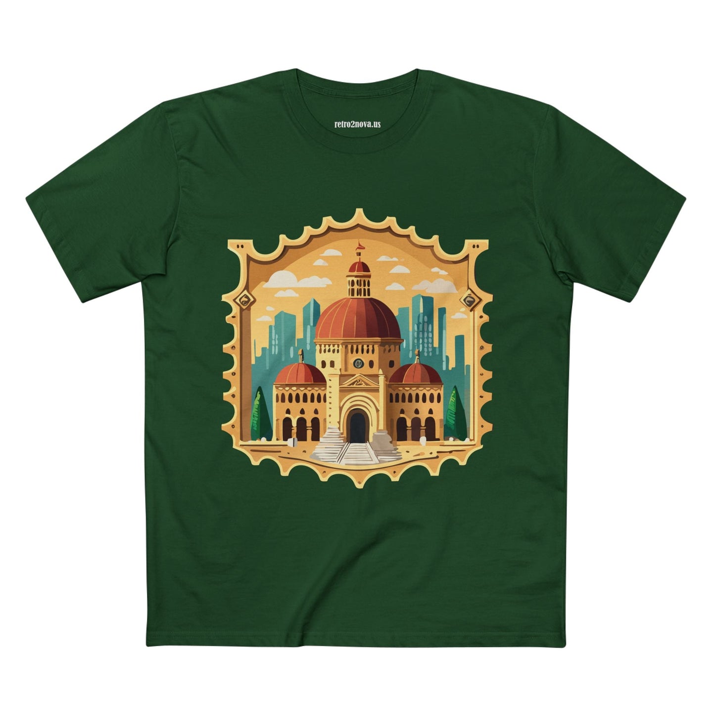 Stamp Shirt Postage Stamp Tee Unisex Premium Cotton With Original Art Design From Retro2Nova