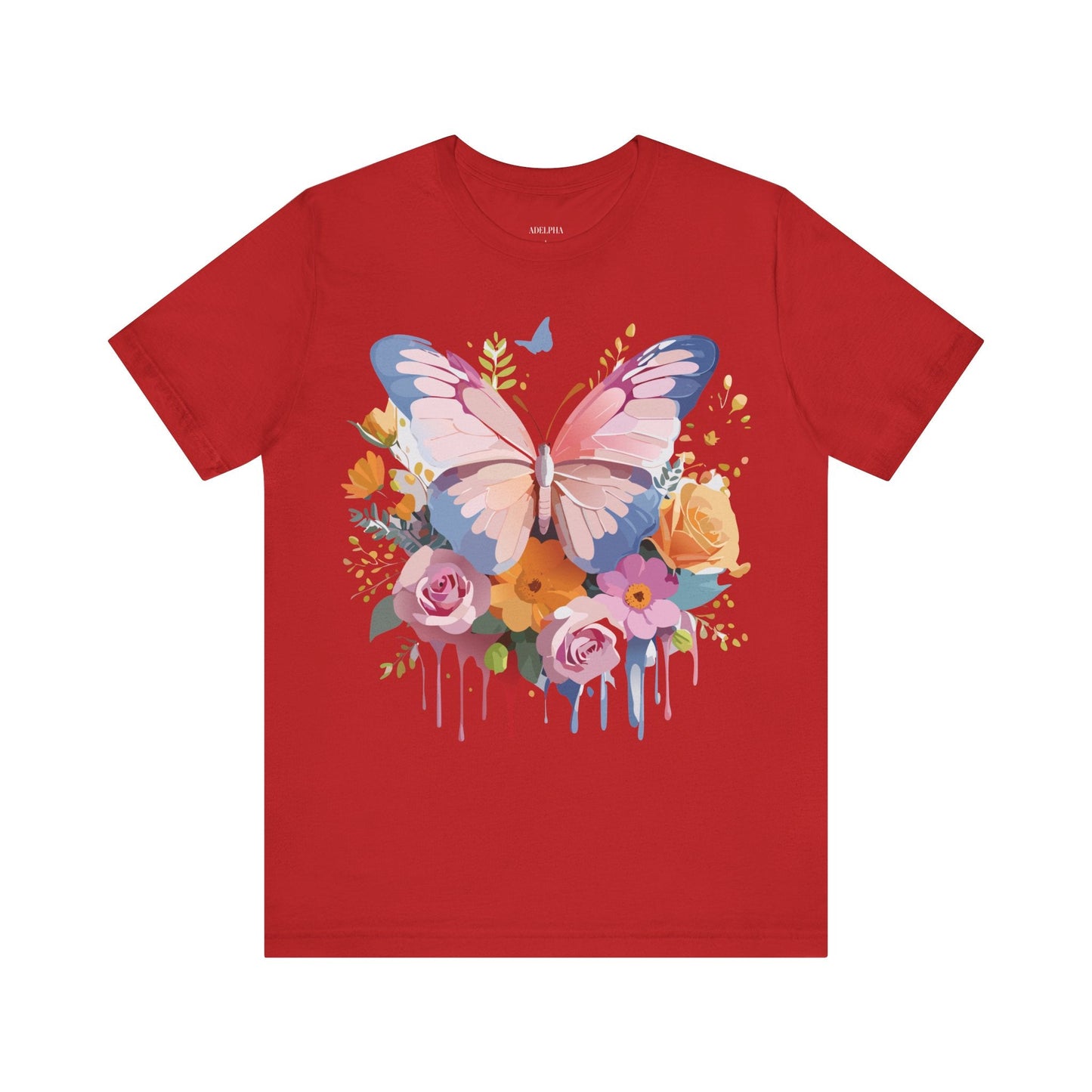 Butterfly Graphic Tee Unisex Short Sleeve Jersey Shirt By Adelpha