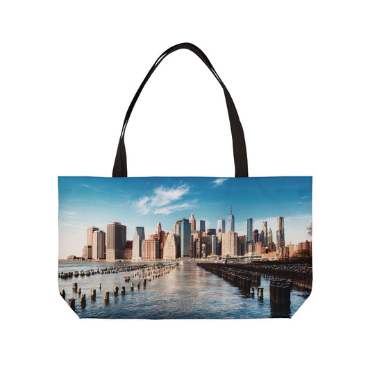 New York Print Bag High-Quality 100% Spun Poly 24x13 Canvas Art Bag C-06