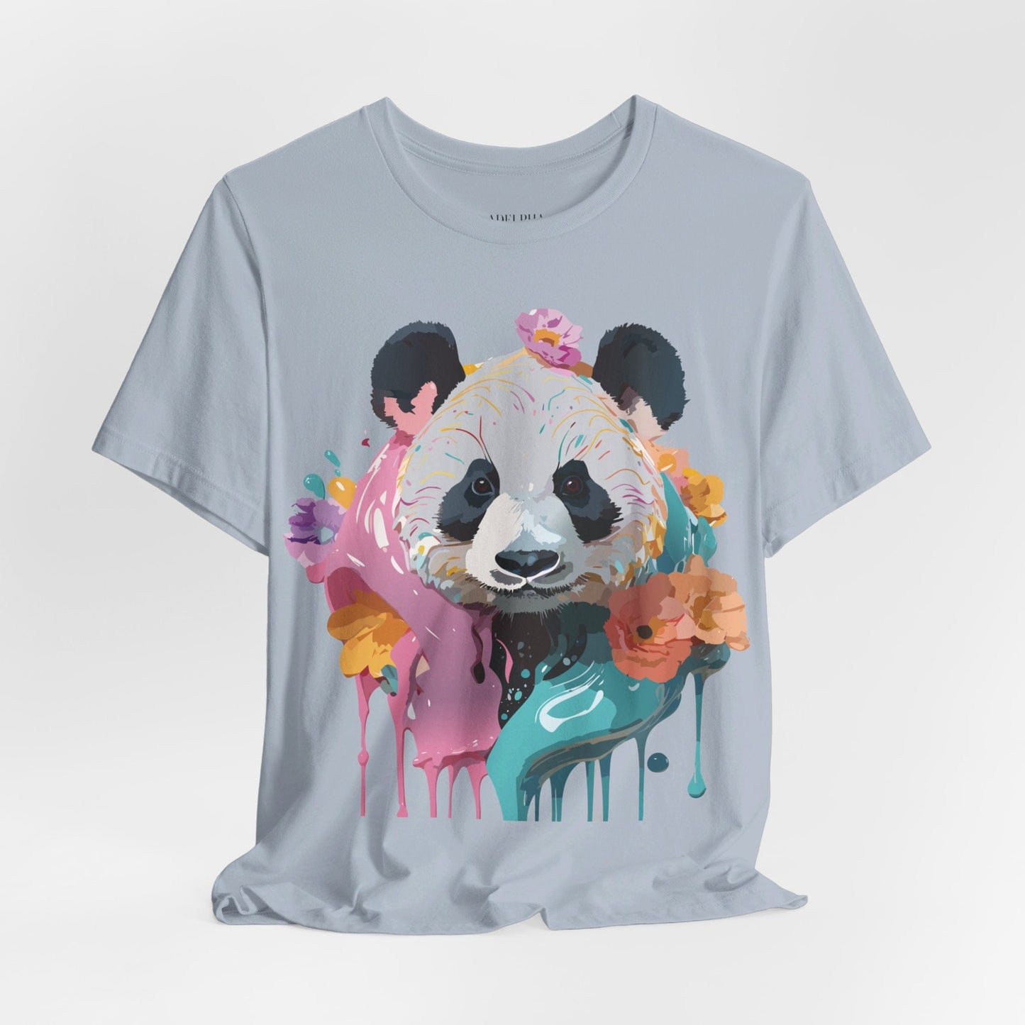 Panda Premium Graphic Tee Unisex Jersey Short Sleeve By Adelpha Vintage Inspired Artwork