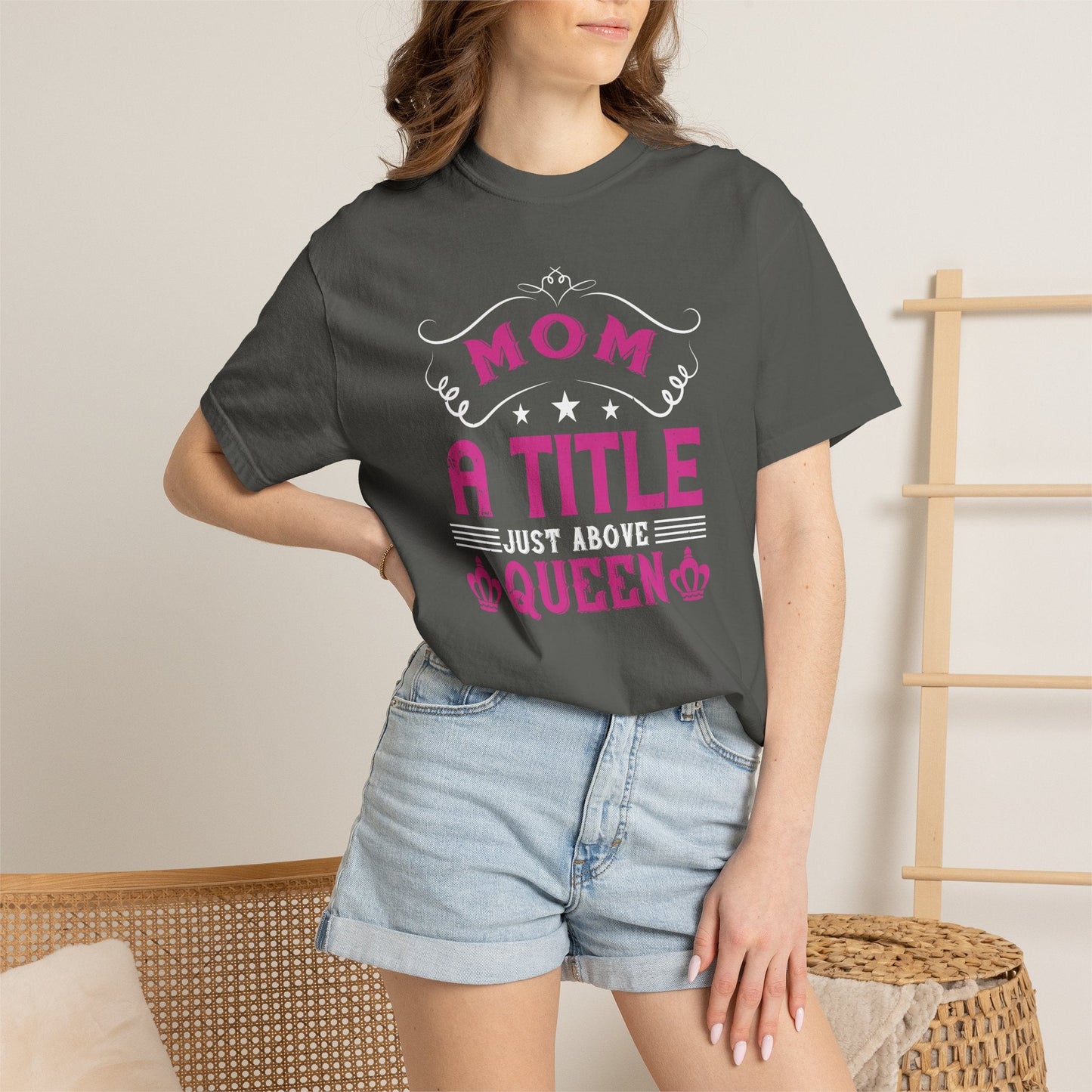 Mom T-shirt Mother Day Mama Tee Unisex Comfort Colors Garment-Dyed Cotton h78
