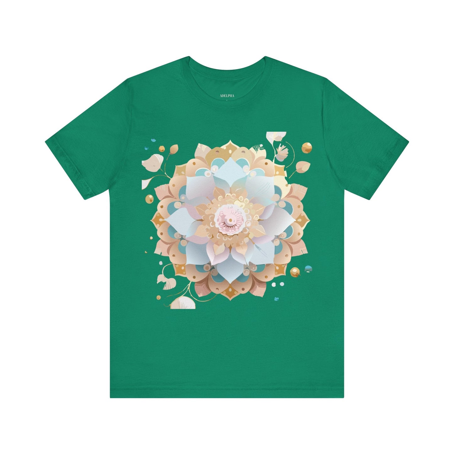 Mandala Graphic Tee Unisex Jersey Short Sleeve Featuring Vintage Inspired Adelpha Artwork