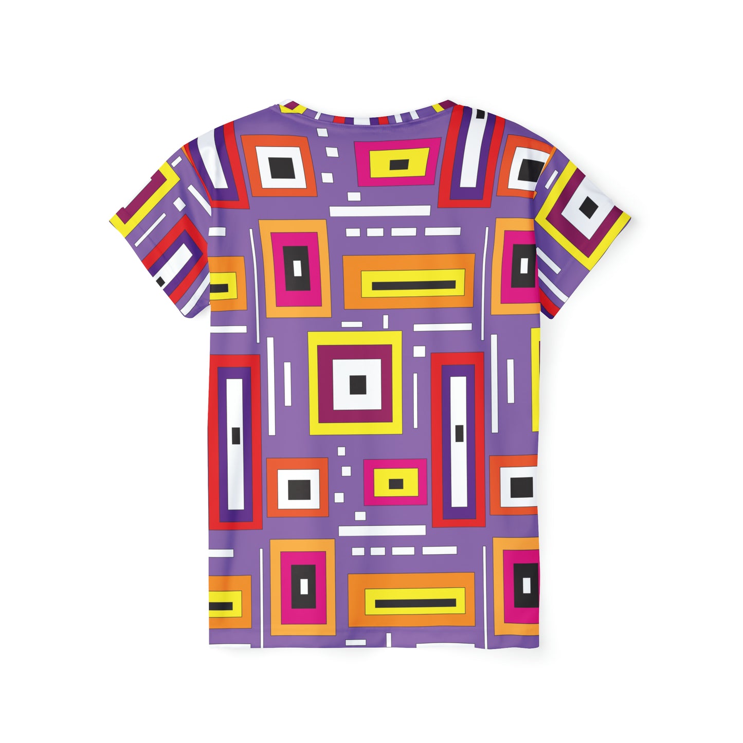 Poly Jersey Tee Shirt with abstract prints