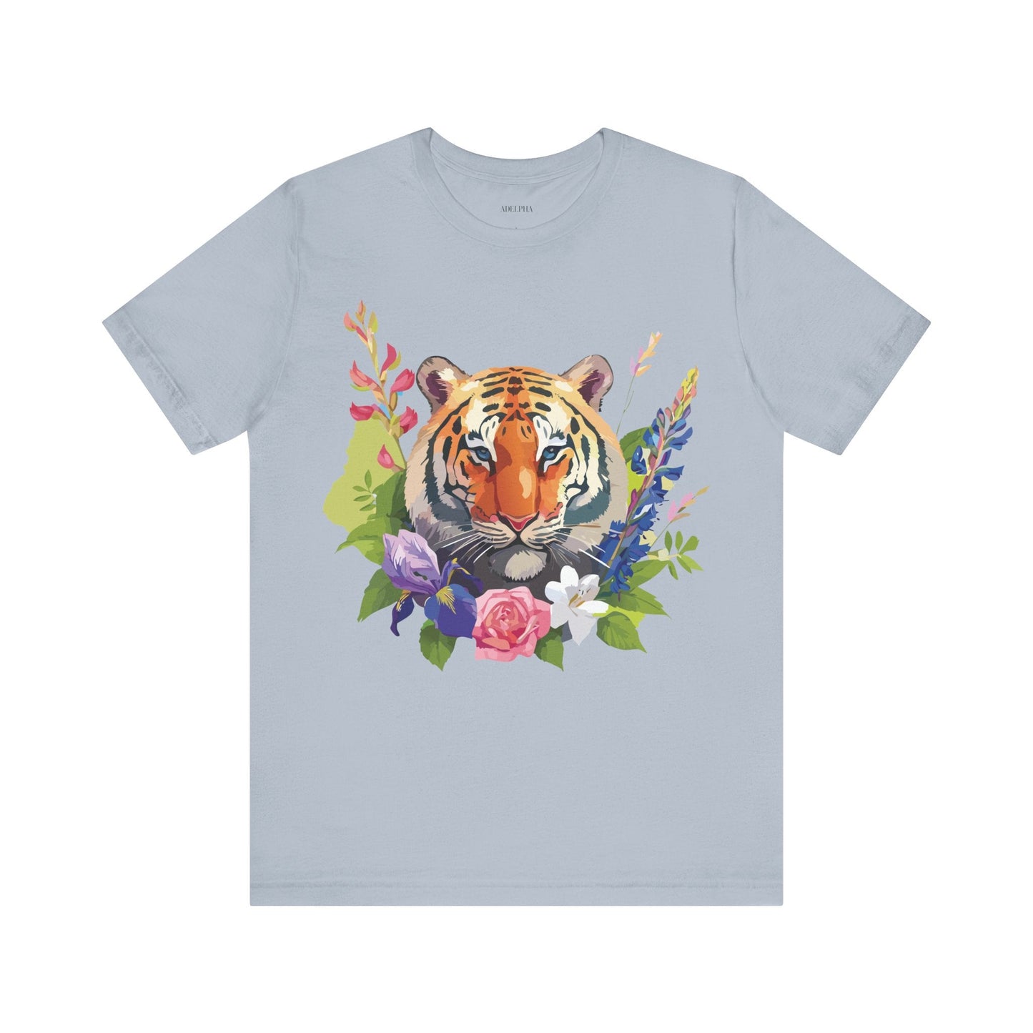 Tiger Graphic Unisex 100 Cotton Vintage Art with Animal Tee 7
