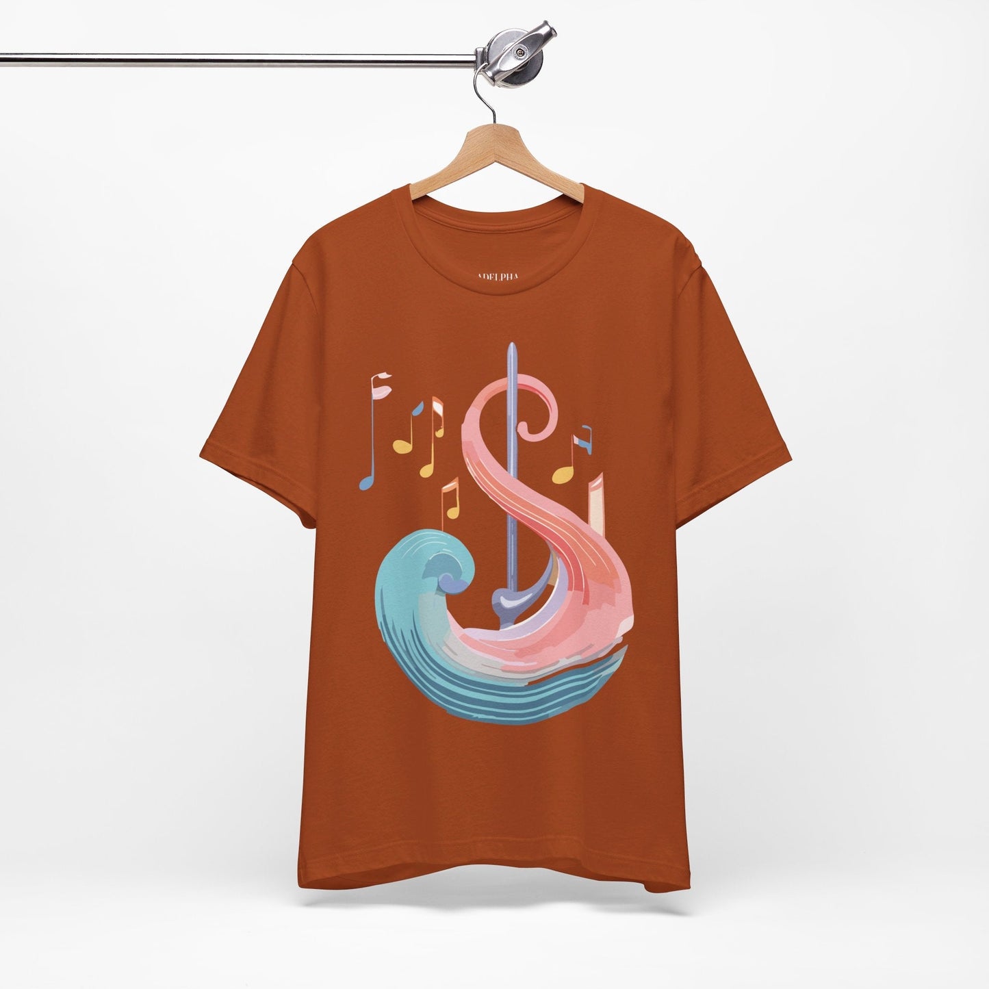 Music T Shirt Graphic Tee Unisex Short Sleeve Adelpha Vintage Inspired Artwork Art Design