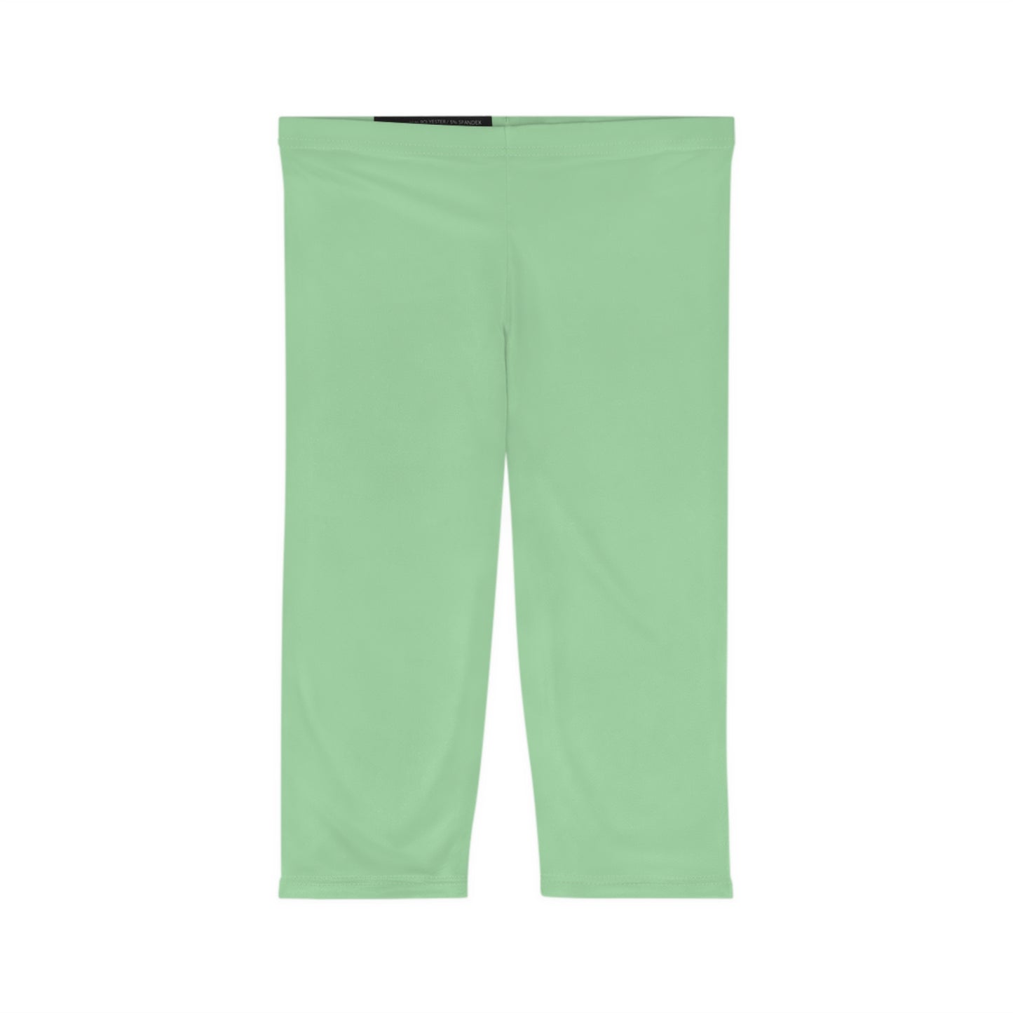 Celadon Color Women's Brushed Suede Poly Span Casual Capri Leggings XS-2XL
