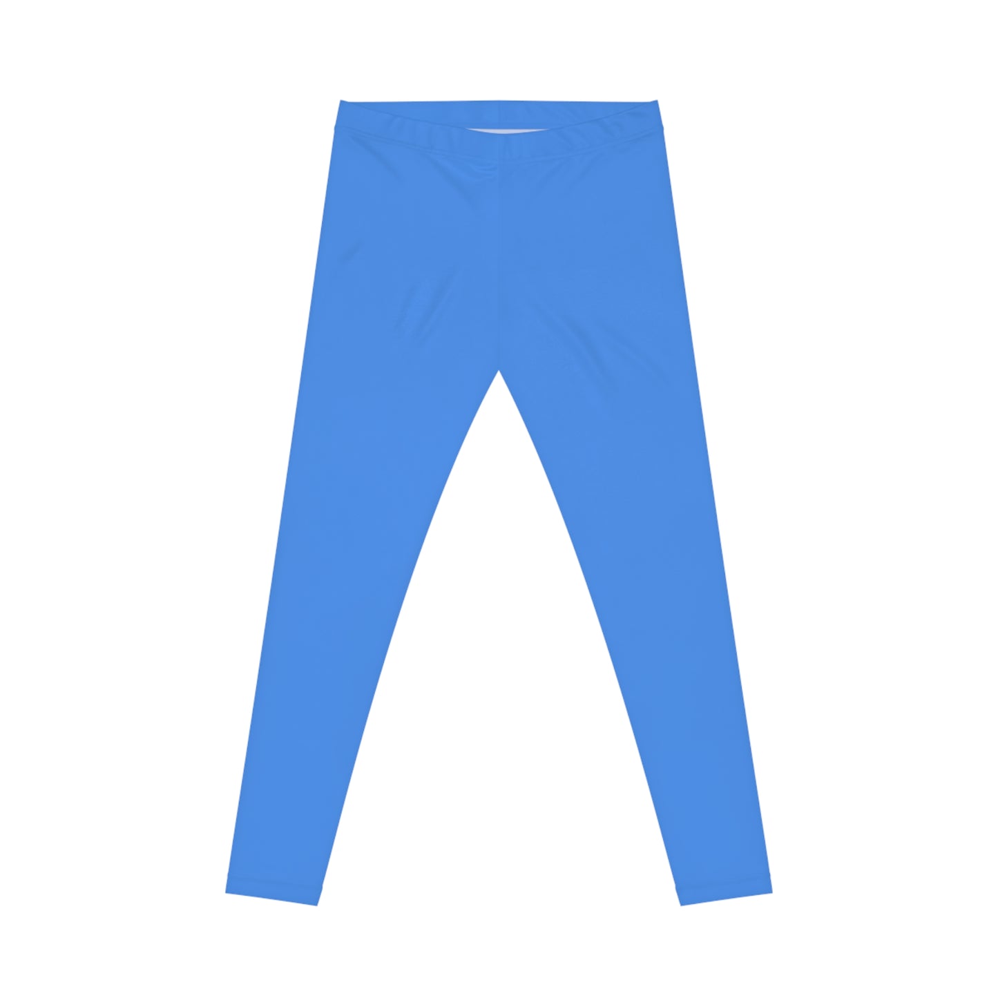 Blue Energy Color Women's Poly-Span Casual Leggings XS-2XL