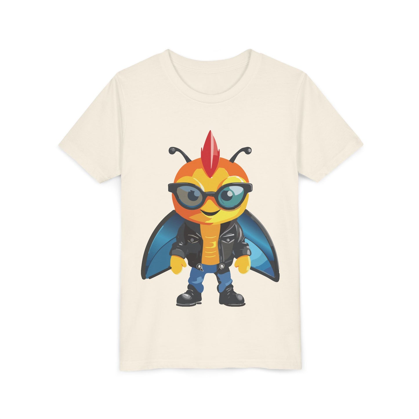 Cool Cartoon Fly Youth Short Sleeve Tee - Fun Graphic T-Shirt for Kids (9-14)