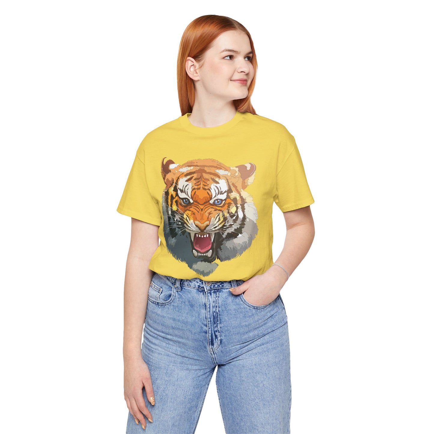 Tiger Shirt, Animal Shirt, T-Shirt with Tiger, Art Design Tee, Animal Tees, Safari T-Shirt, Graphic Design Tee 14