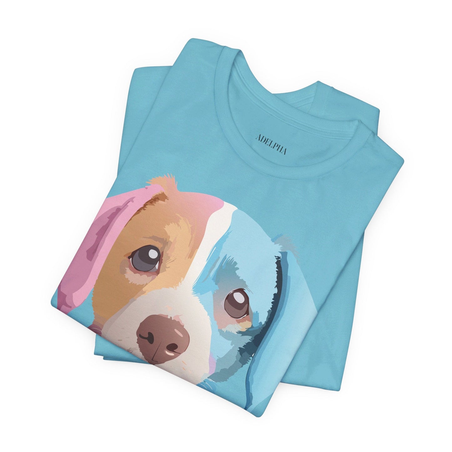 Unisex Dog Graphic Tee With Vintage Inspired Artwork By Adelpha Short Sleeve Casual Shirt