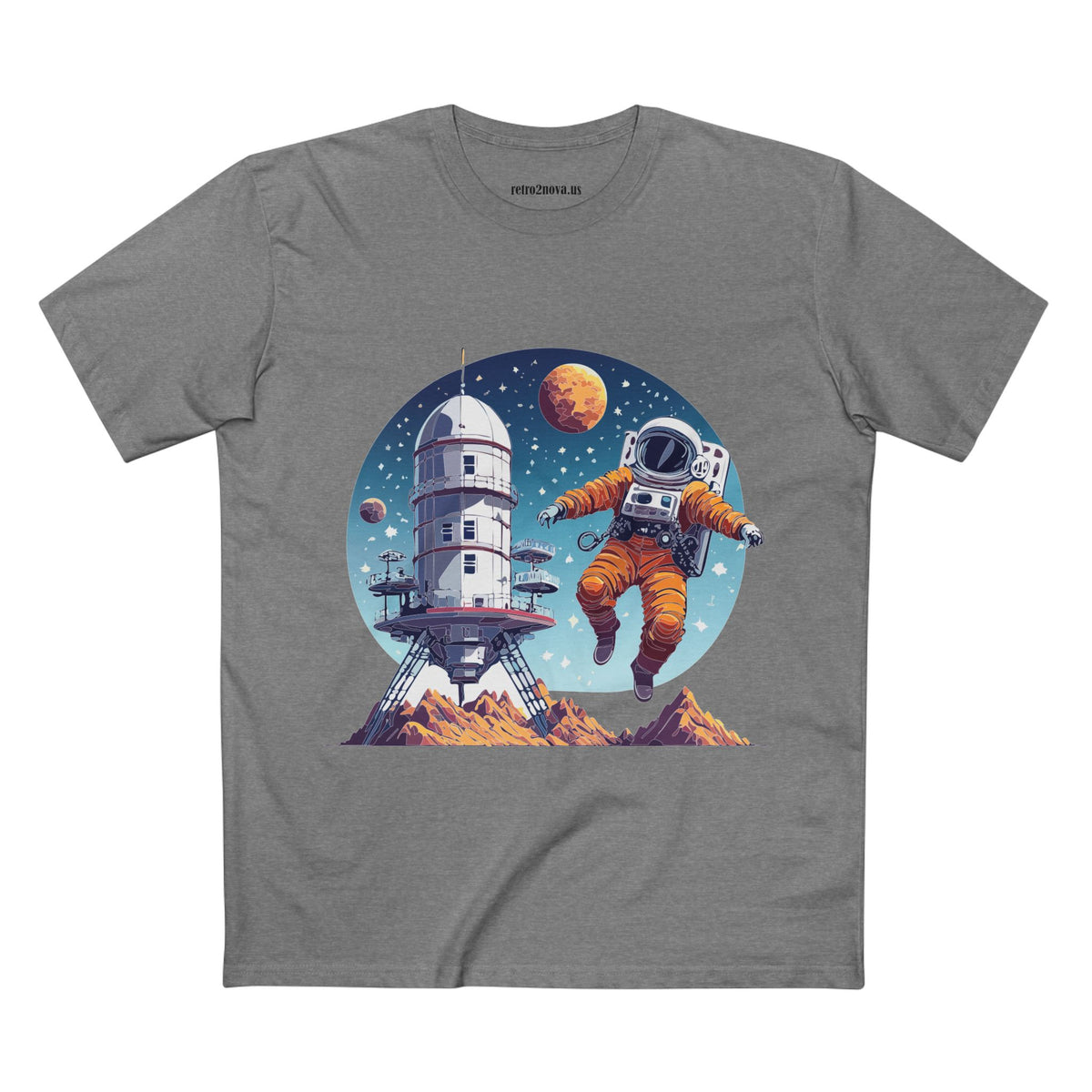 Cosmos Astronaut Graphic Tee Staple Unisex 100 Cotton Tee Shirt - CS-18