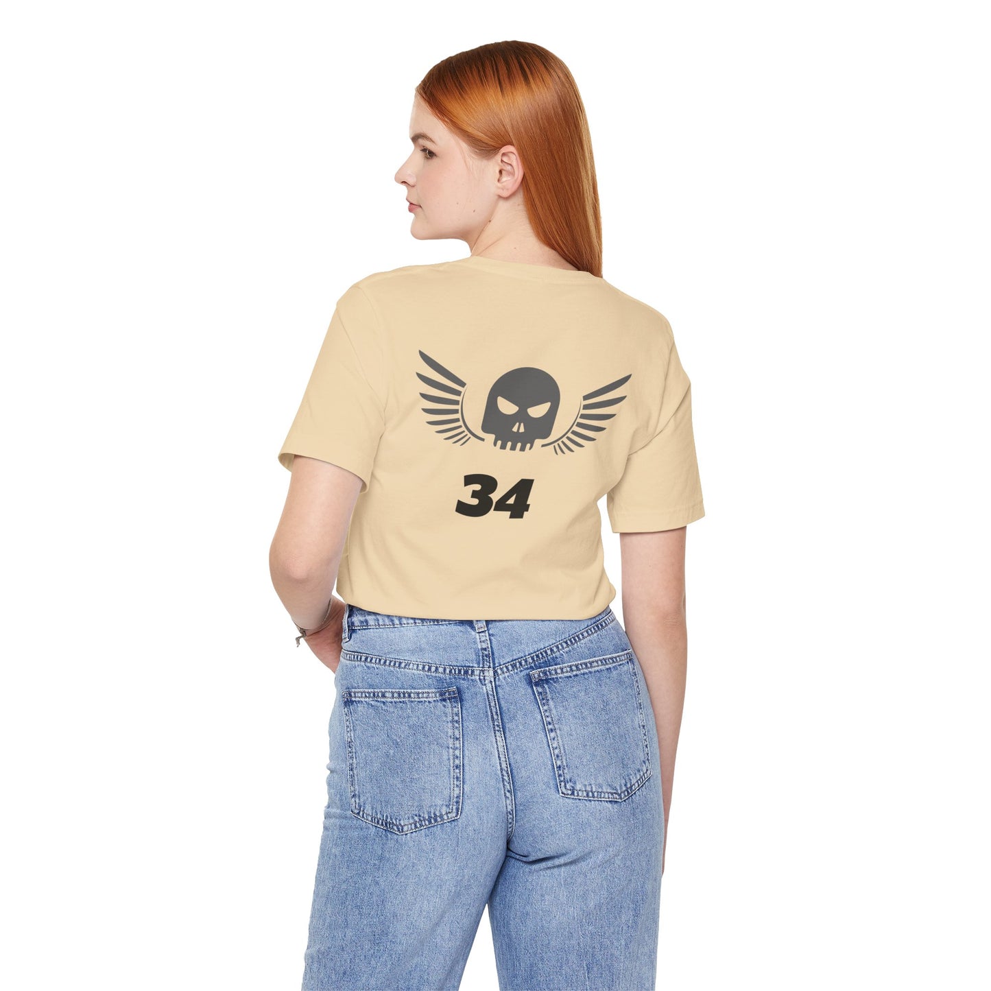 Unisex Cotton Tee Shirt with Skull