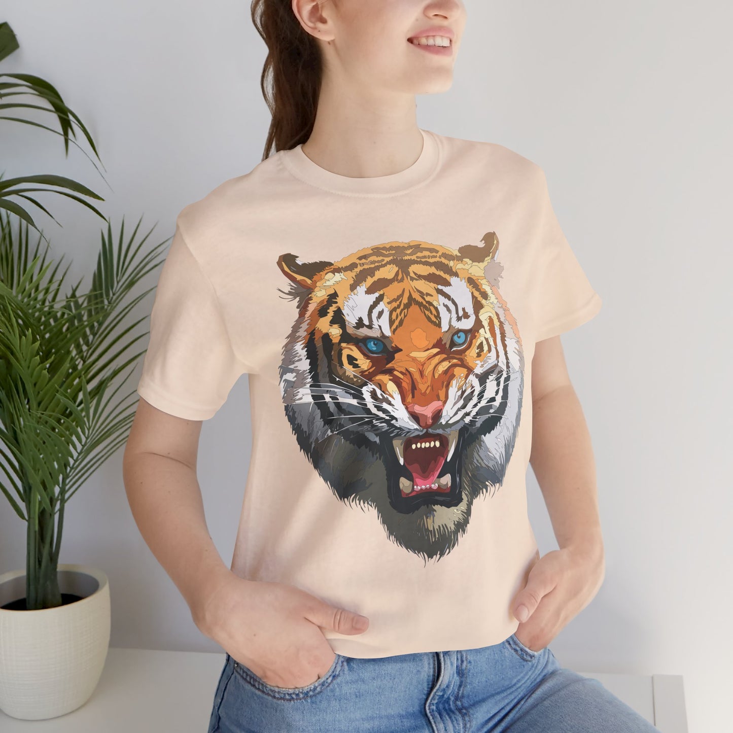 Tiger Shirt, Animal Shirt, T-Shirt with Tiger, Art Design Tee, Wild Animals Tees, Safari T-Shirt, Graphic Design Tee 15