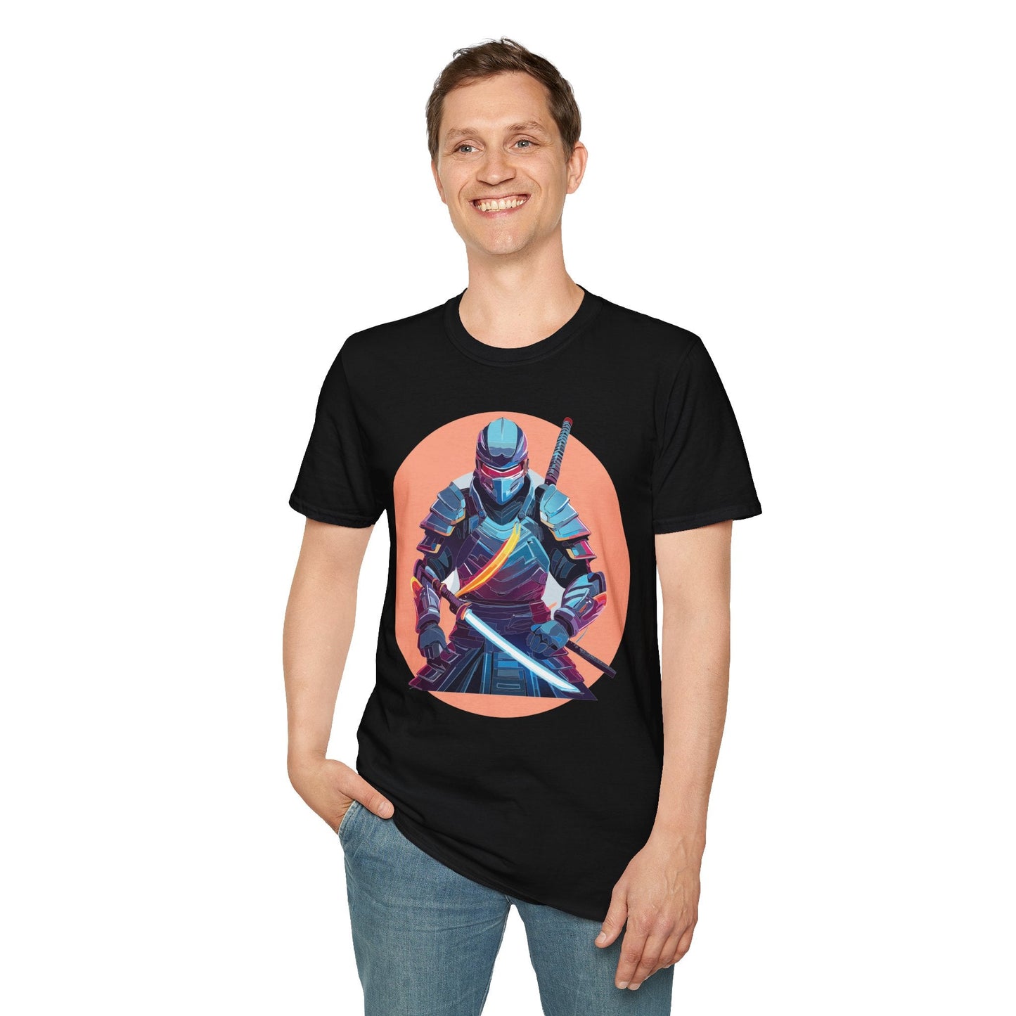 Samurai Shirt Unisex T Shirt 100 Percent Ring Spun Cotton Softstyle Tee Gildan 64000