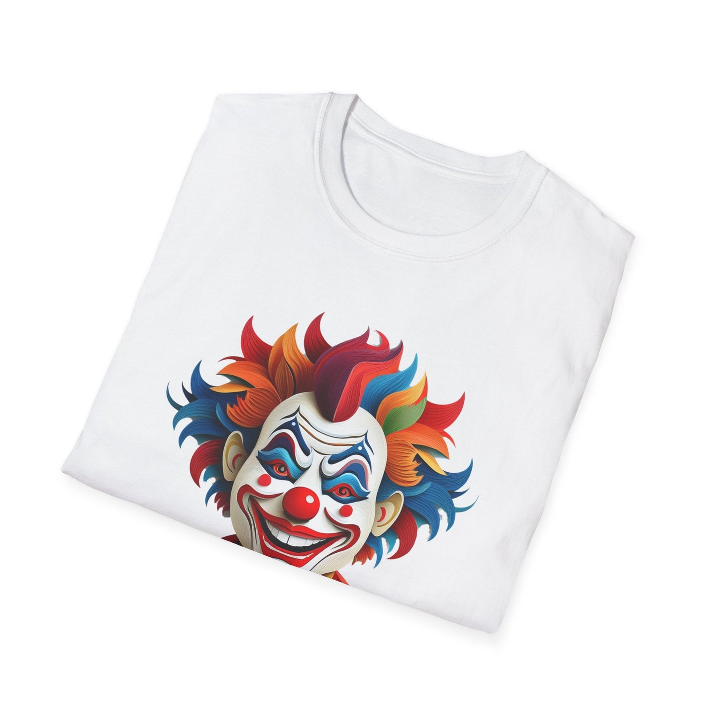 Clown Shirt, T Shirt with Clown, Funny Man Shirt, Tee Shirt with Funny Man, Circus Shirt, Shirt with Circus, Scary Man Shirt, Shirt with Scary Man