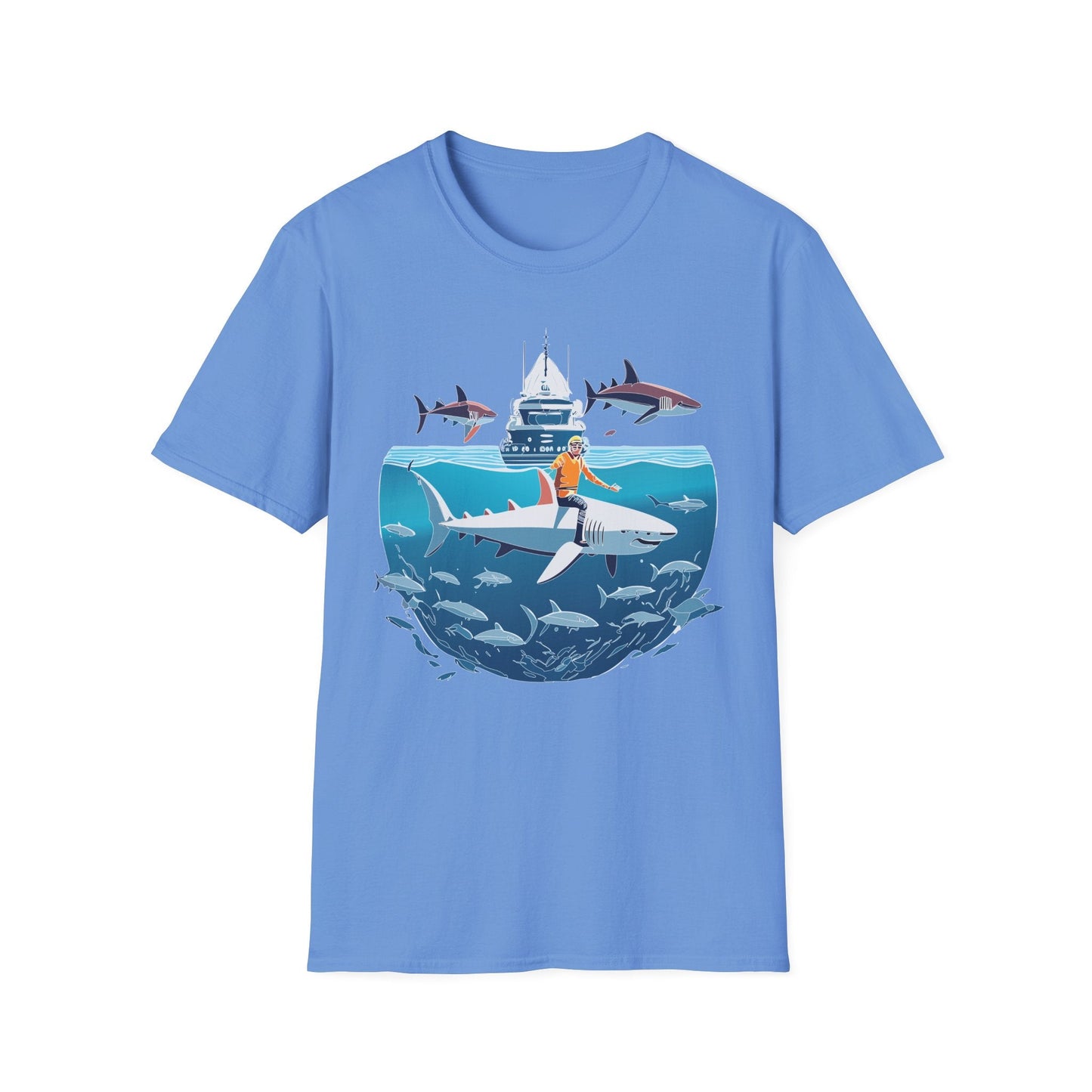 Ocean Graphic Unisex Softstyle Cotton Tee 3