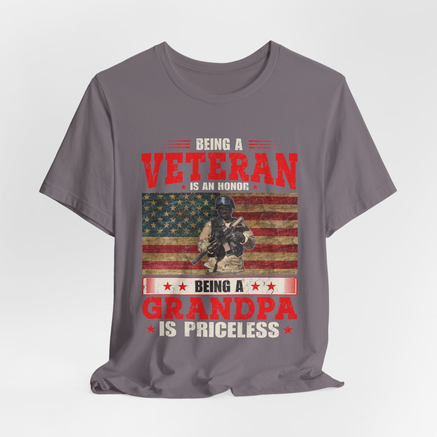 Army Veteran Patriotic Graphic Design Unisex Cotton T-Shirt v34