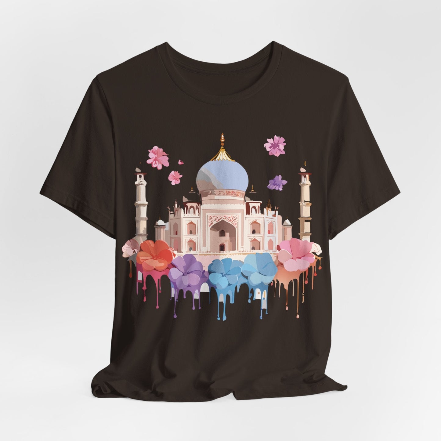 Taj Mahal Tourist Shirt Graphic Tee Unisex Vintage Inspired Adelpha Art Design Edition