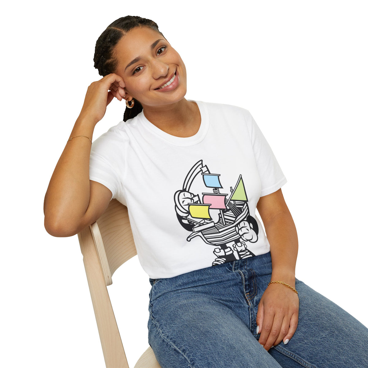 Funny Cartoon Animation Graphic Unixes Gildan Cotton Tee Shirt 703