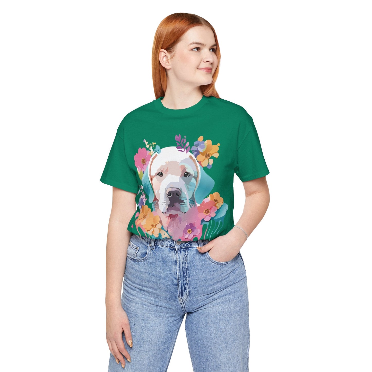 Dog Graphic Tee Unisex Vintage Inspired Art Design Adelpha Short Sleeve Jersey Shirt