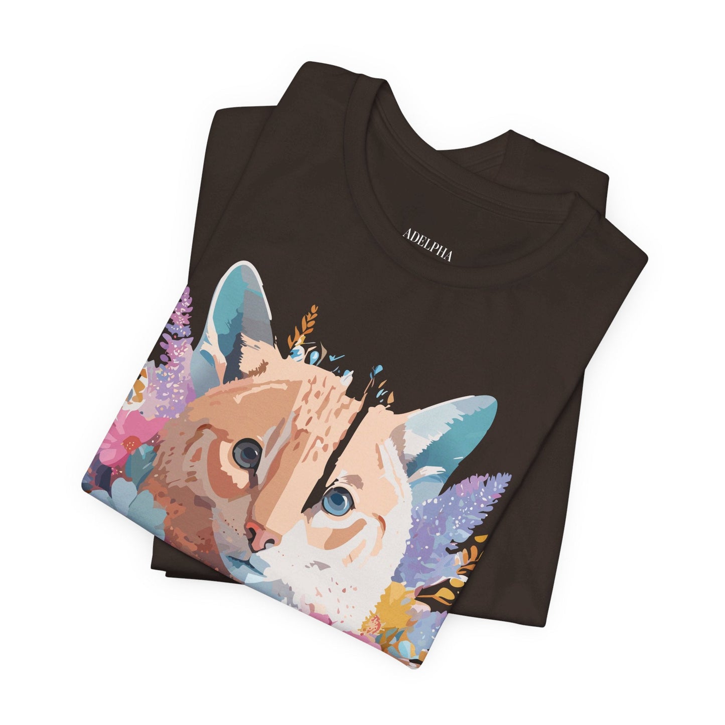 Cat Graphic Tee Unisex Vintage Art Design Adelpha Premium Comfort