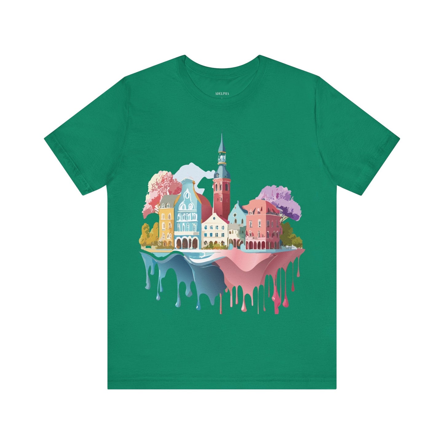 Germany Graphic Tee for Unisex Short Sleeve Shirt by Adelpha Art Design Vintage Inspired