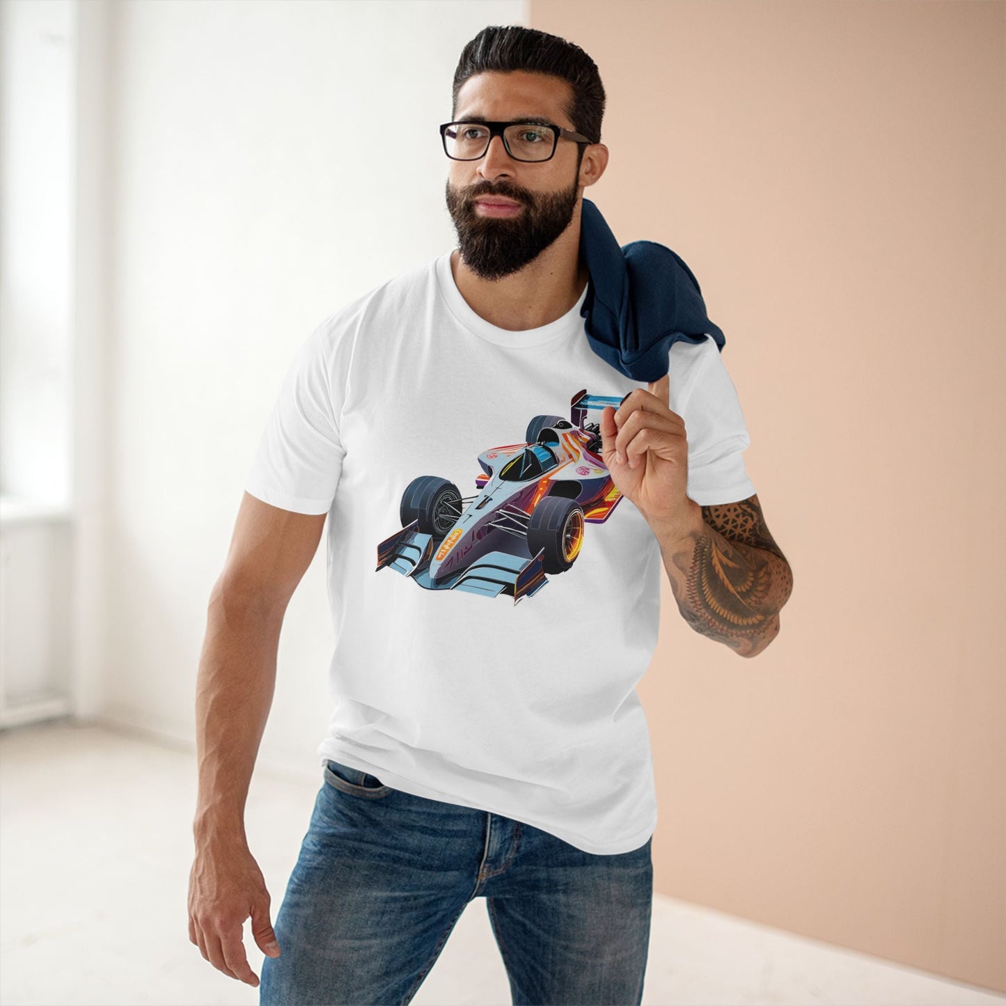 Car Graphic Unisex 100 Cotton Staple Tee 11