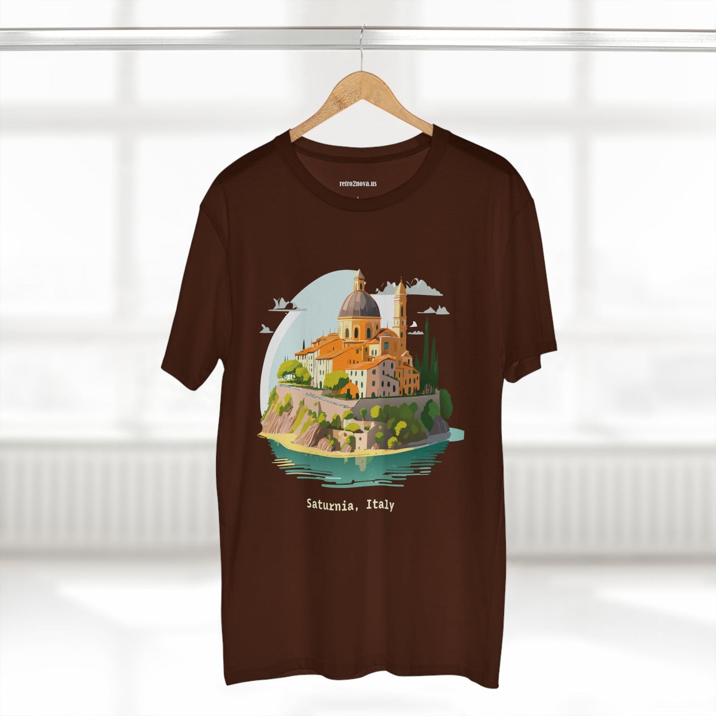 Italy Travel Shirt Unisex Cotton Tee With Original Art Design Retro2Nova Edition