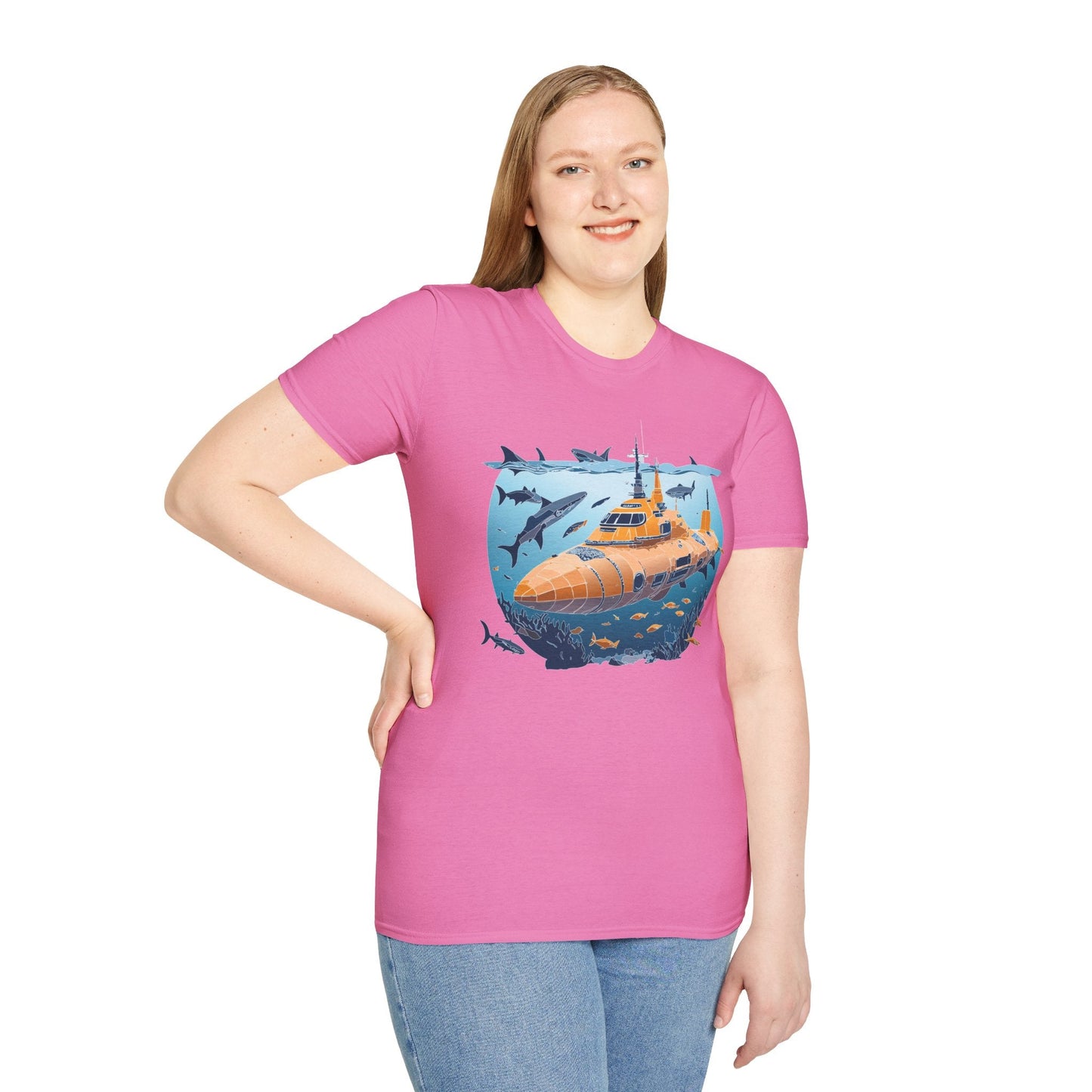 Ocean Graphic Unisex Softstyle Cotton Tee 16