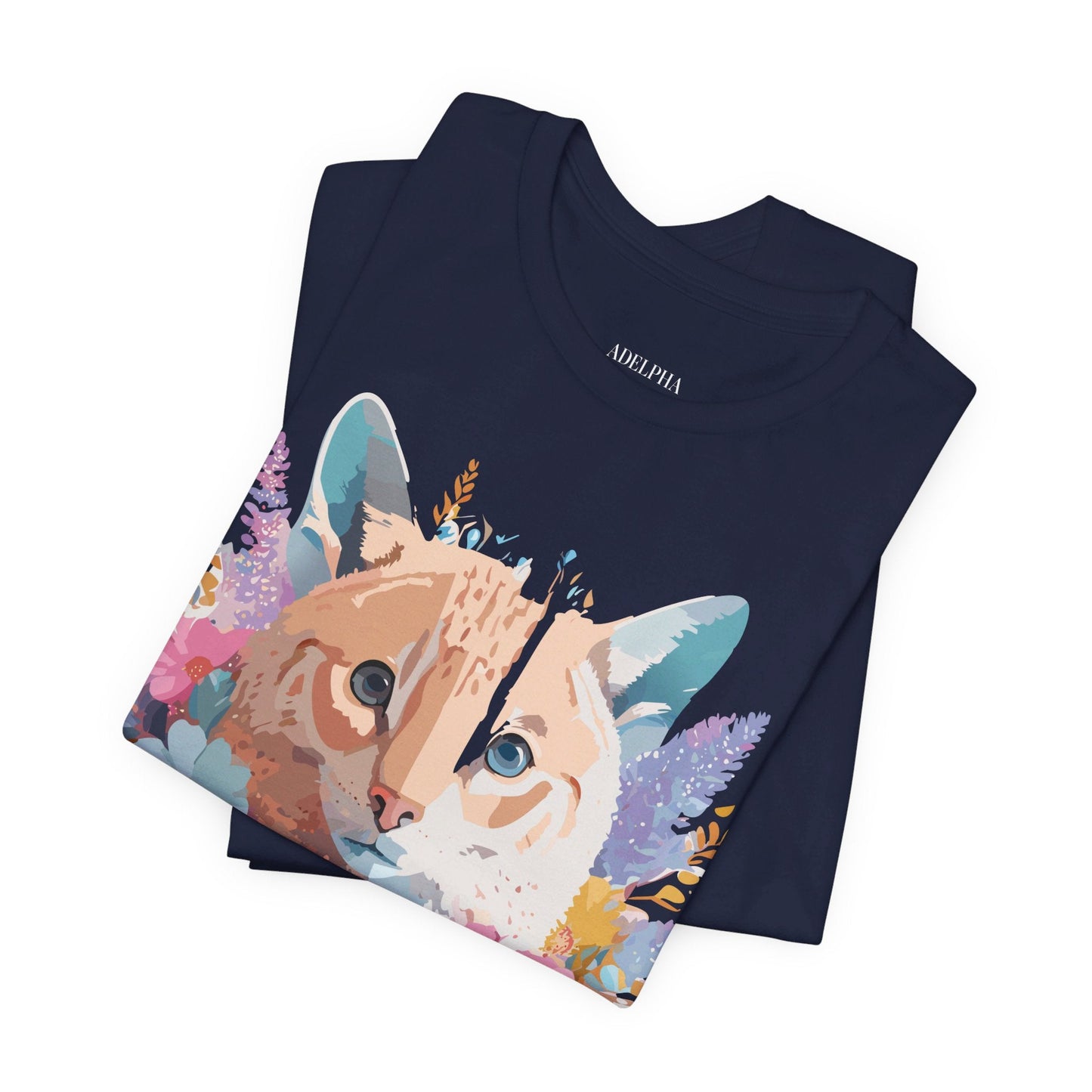 Cat Graphic Tee Unisex Vintage Art Design Adelpha Premium Comfort