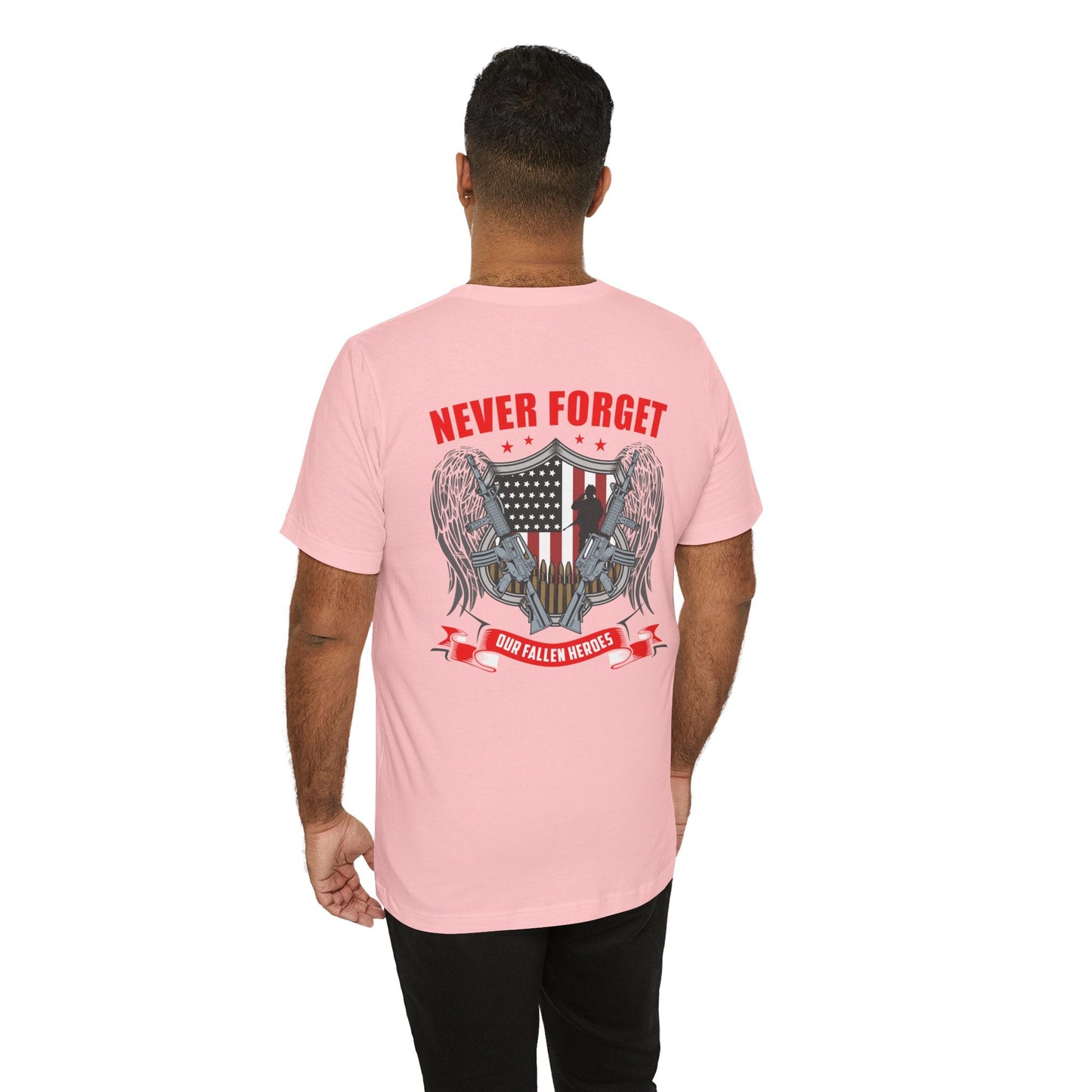 Army Veteran Patriotic Graphic Design Unisex Cotton T-Shirt v39