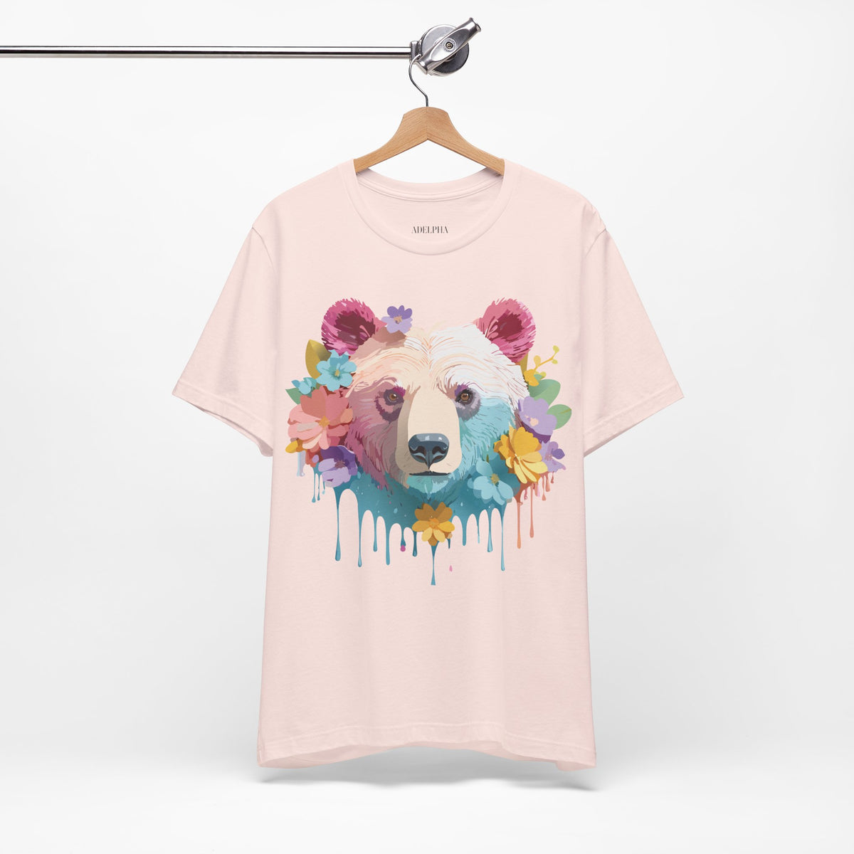 Bear Graphic Design Tee Bella+Canvas Unisex 100 Cotton Tee Shirt a117