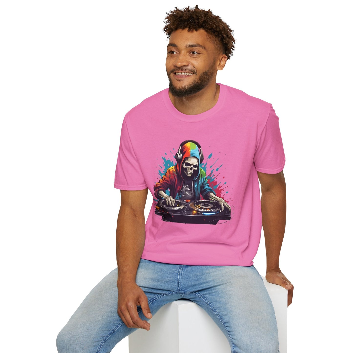 Skull Graphic Unisex Cotton T-shirt with Skeleton Artwork Design 8