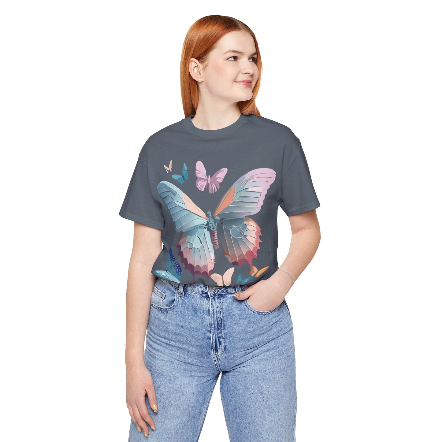 Adelpha Butterfly Graphic Tee Unisex Short Sleeve Vintage Art Design