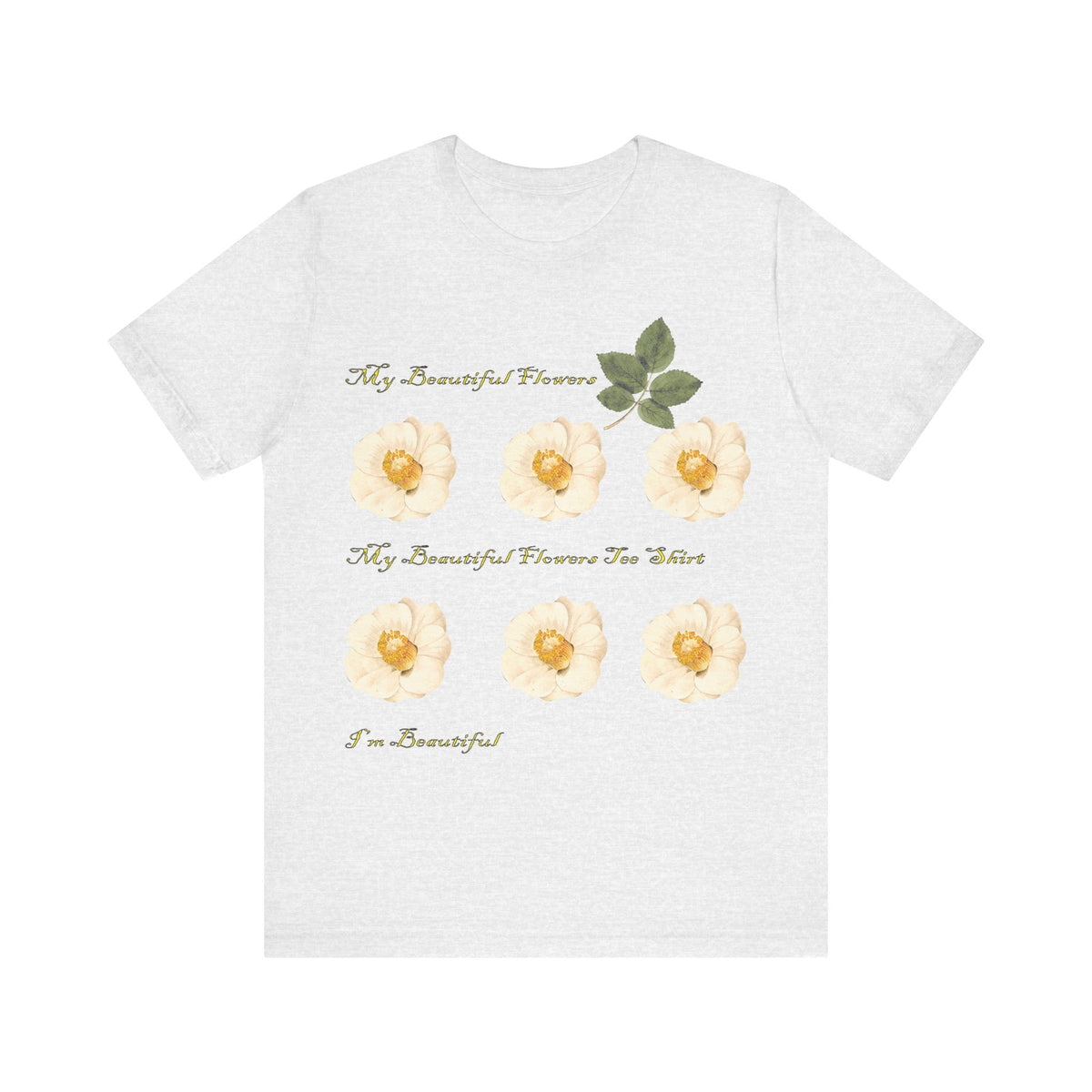 Floral Graphic Tee Shirt - Bella+Canvas Unisex 100 Cotton 53
