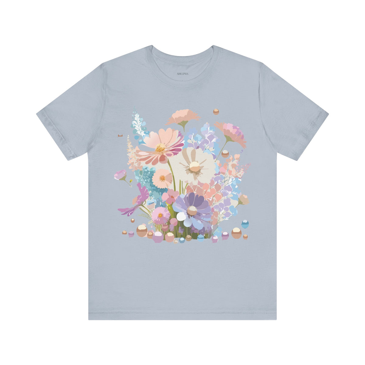 Floral Graphic Tee Shirt - Bella+Canvas Unisex 100 Cotton 23