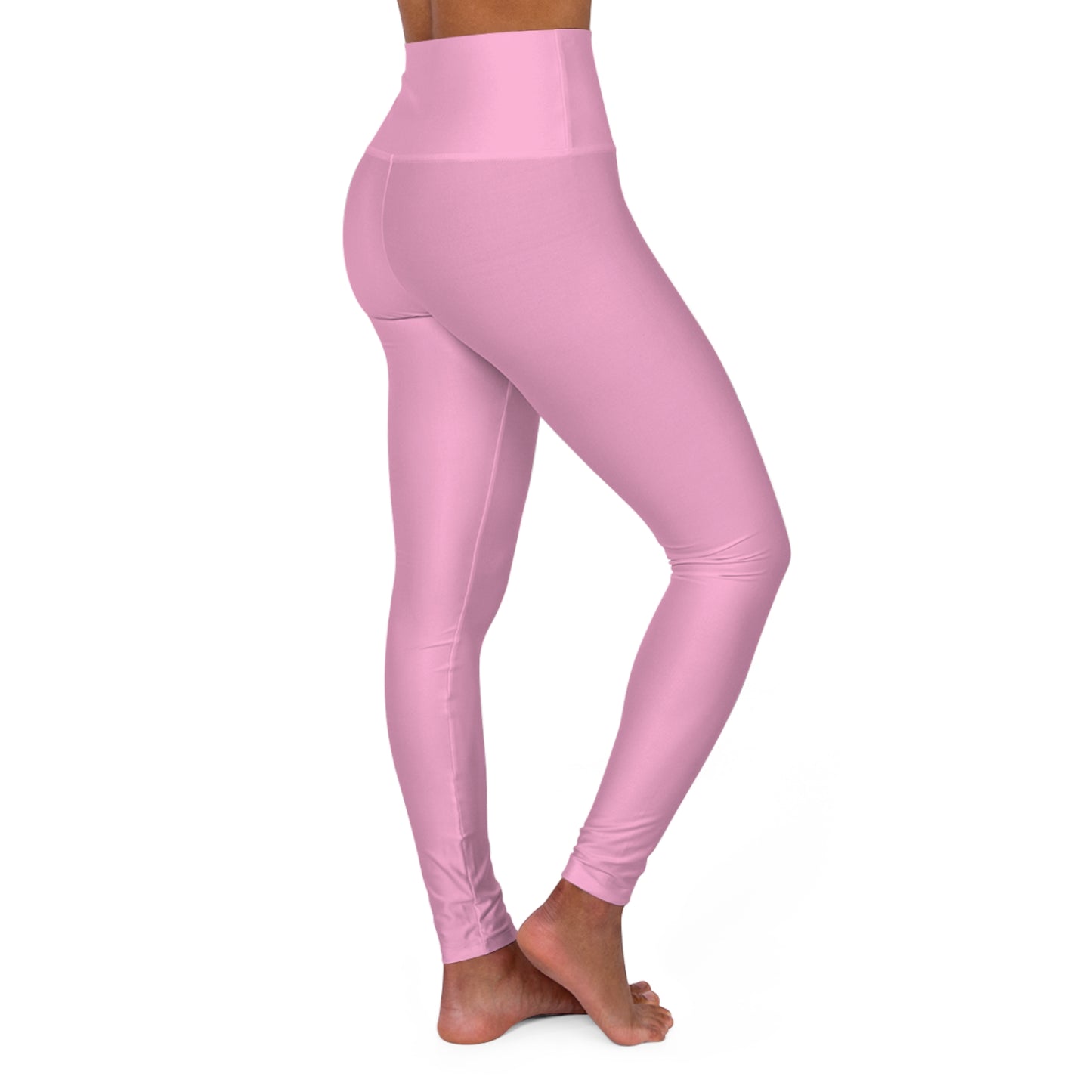 High-Waisted Blush Pop Pink Yoga Leggings Women's Seamless Poly-Span Stretchy Activewear for Pilates Everyday Athleisure