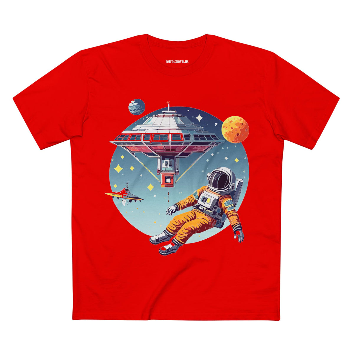 Cosmos Astronaut Graphic Tee Staple Unisex 100 Cotton Tee Shirt - CS-16
