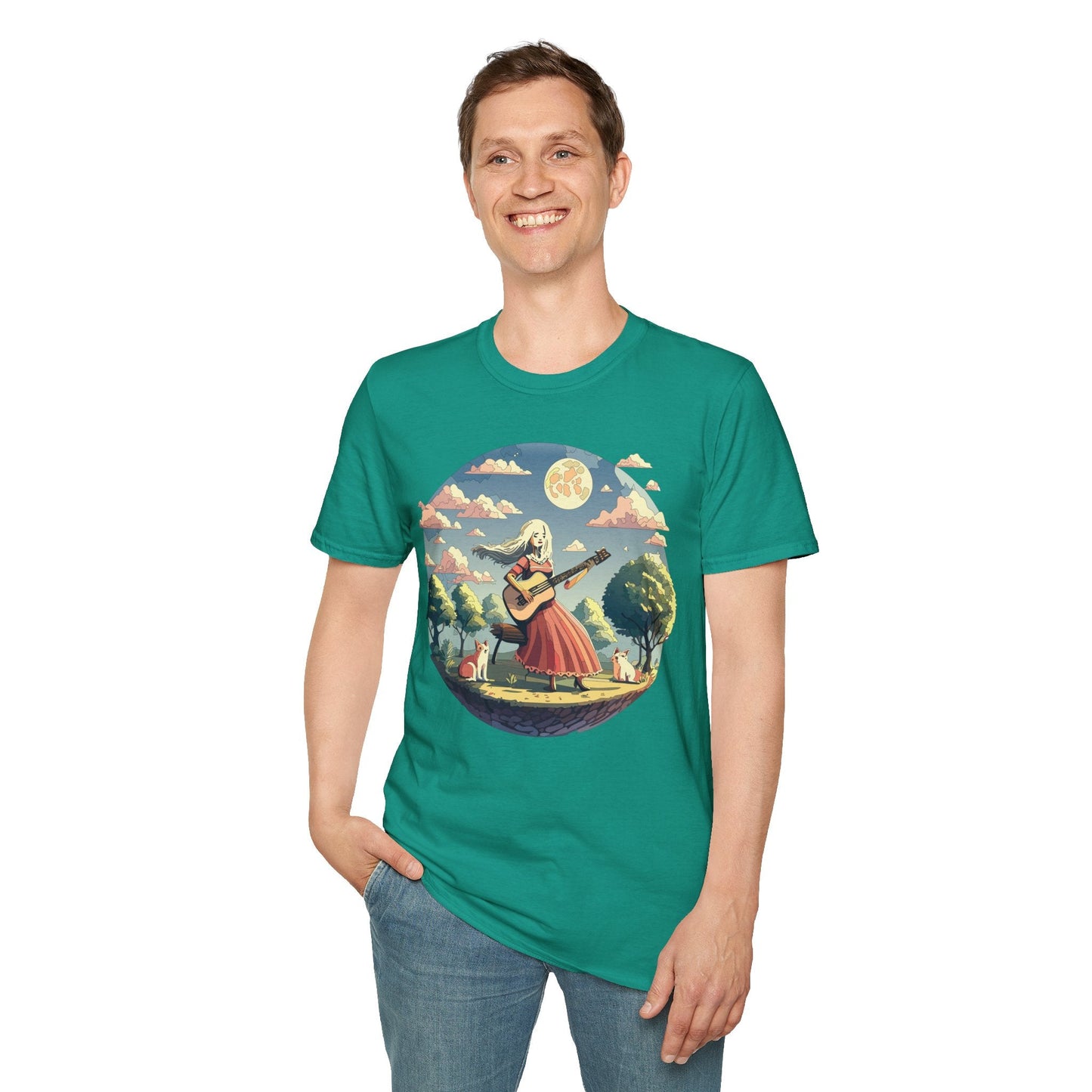 Womens Graphic T Shirts Art Design Tee Softstyle 100 Percent Cotton Unisex Gildan 64000